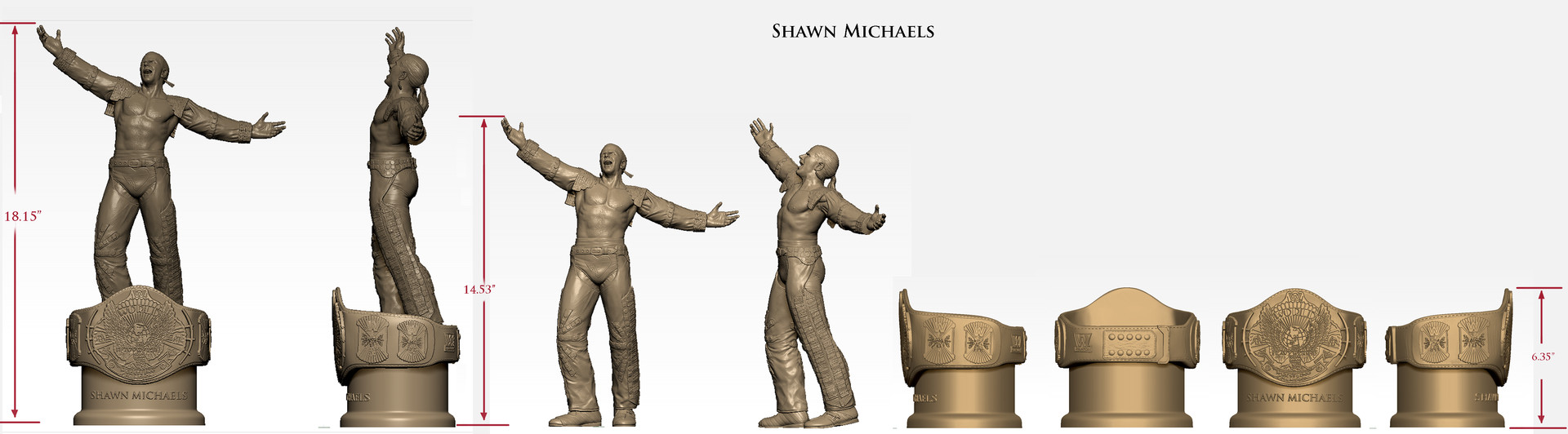 Artstation Shawn Michaels Championship Title Collection