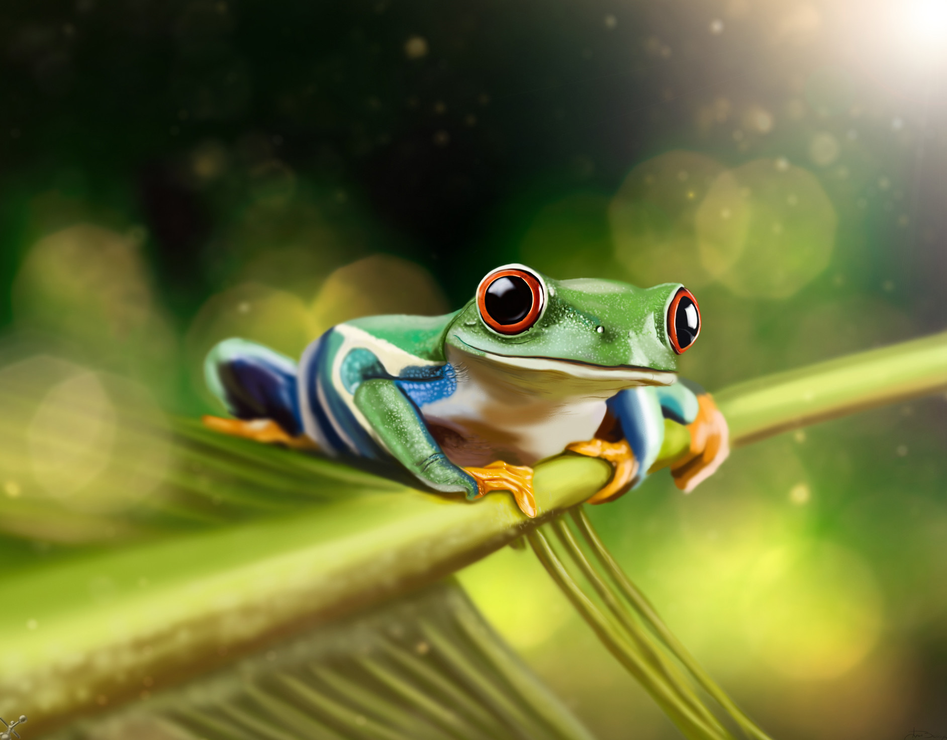 ArtStation - Realistic Frog in Photoshop