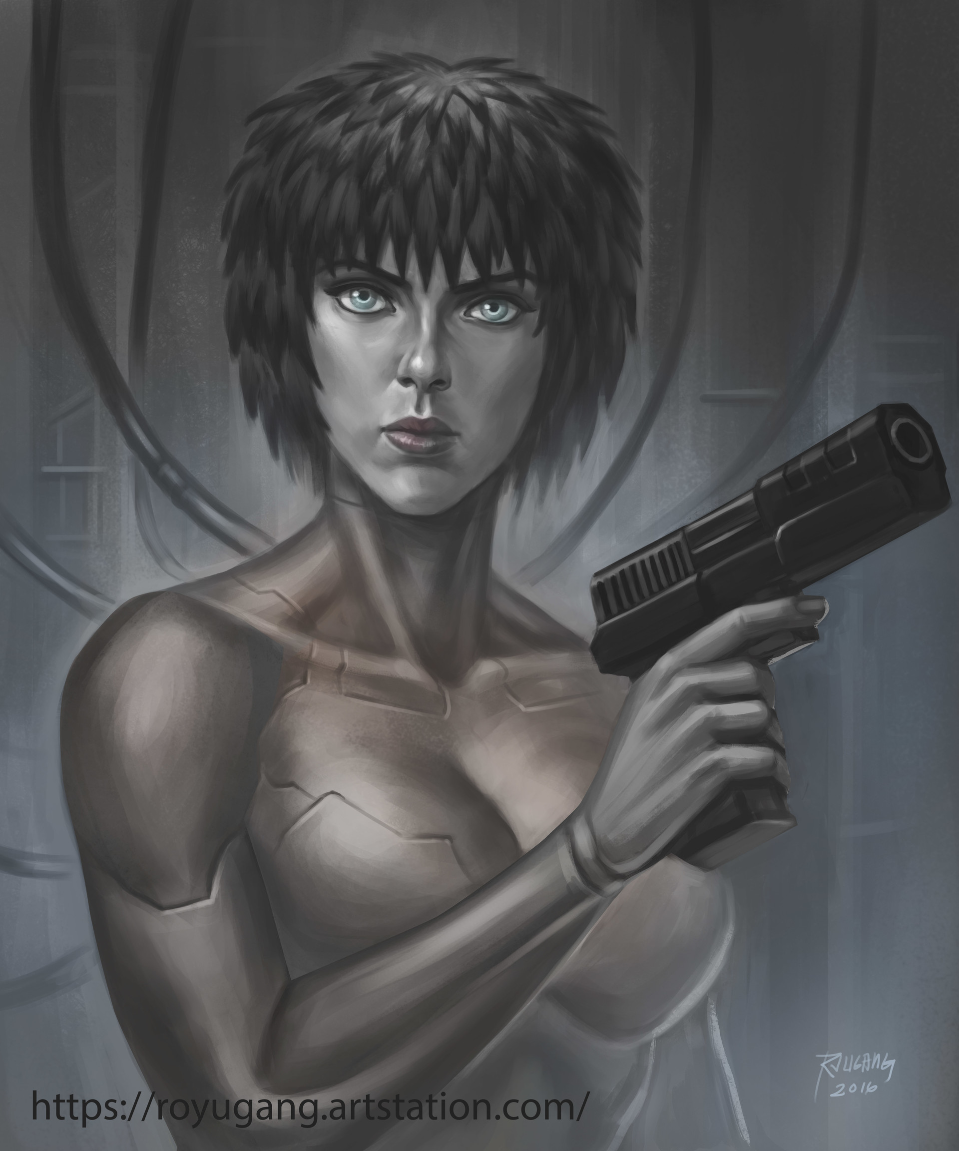 Fan Art of Motoko from <b>Ghost</b> <b>in</b> <b>the</b> <b>Shell</b>. 