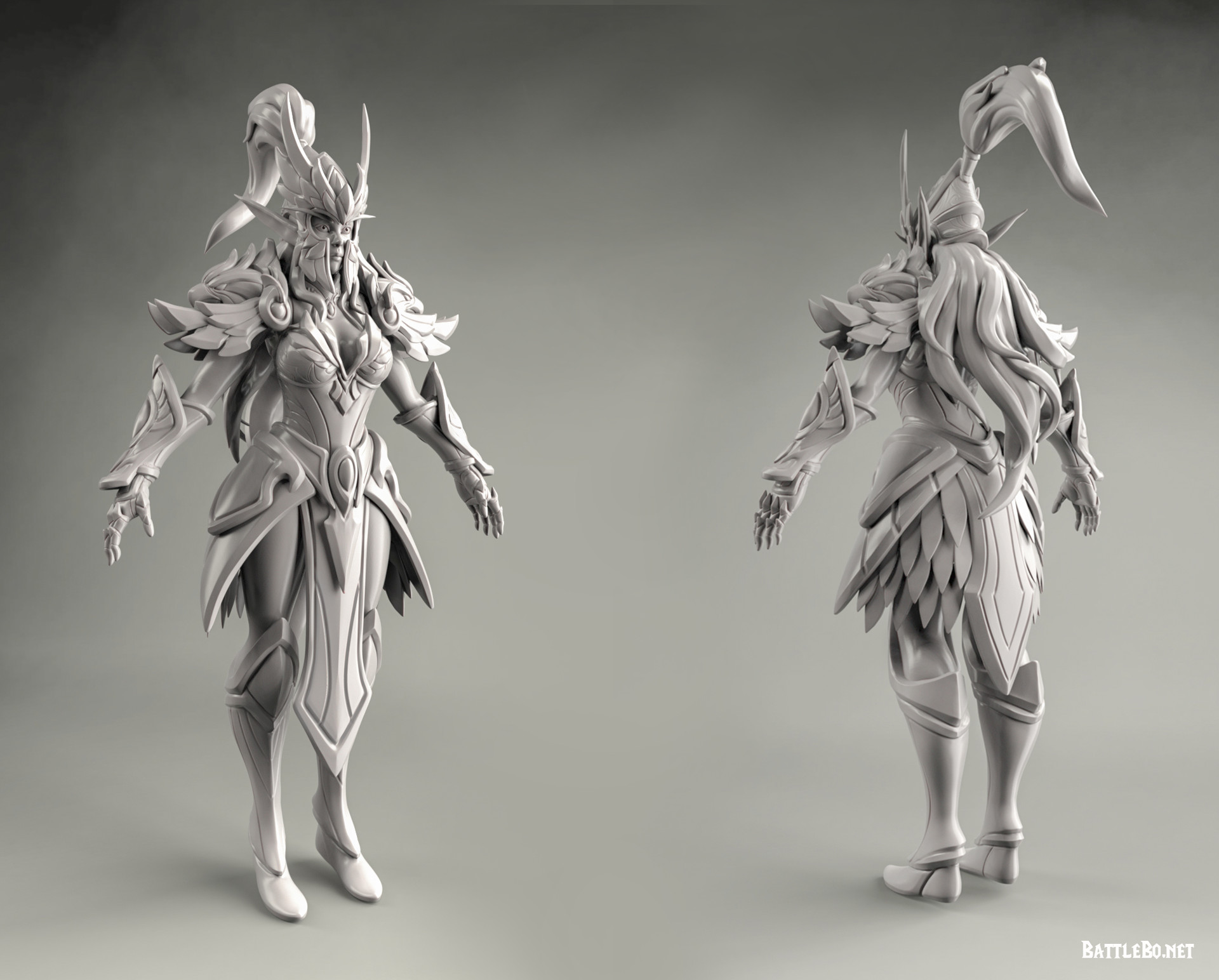 Artstation Blood Elf Spell Breaker Bo Hsuan Chang