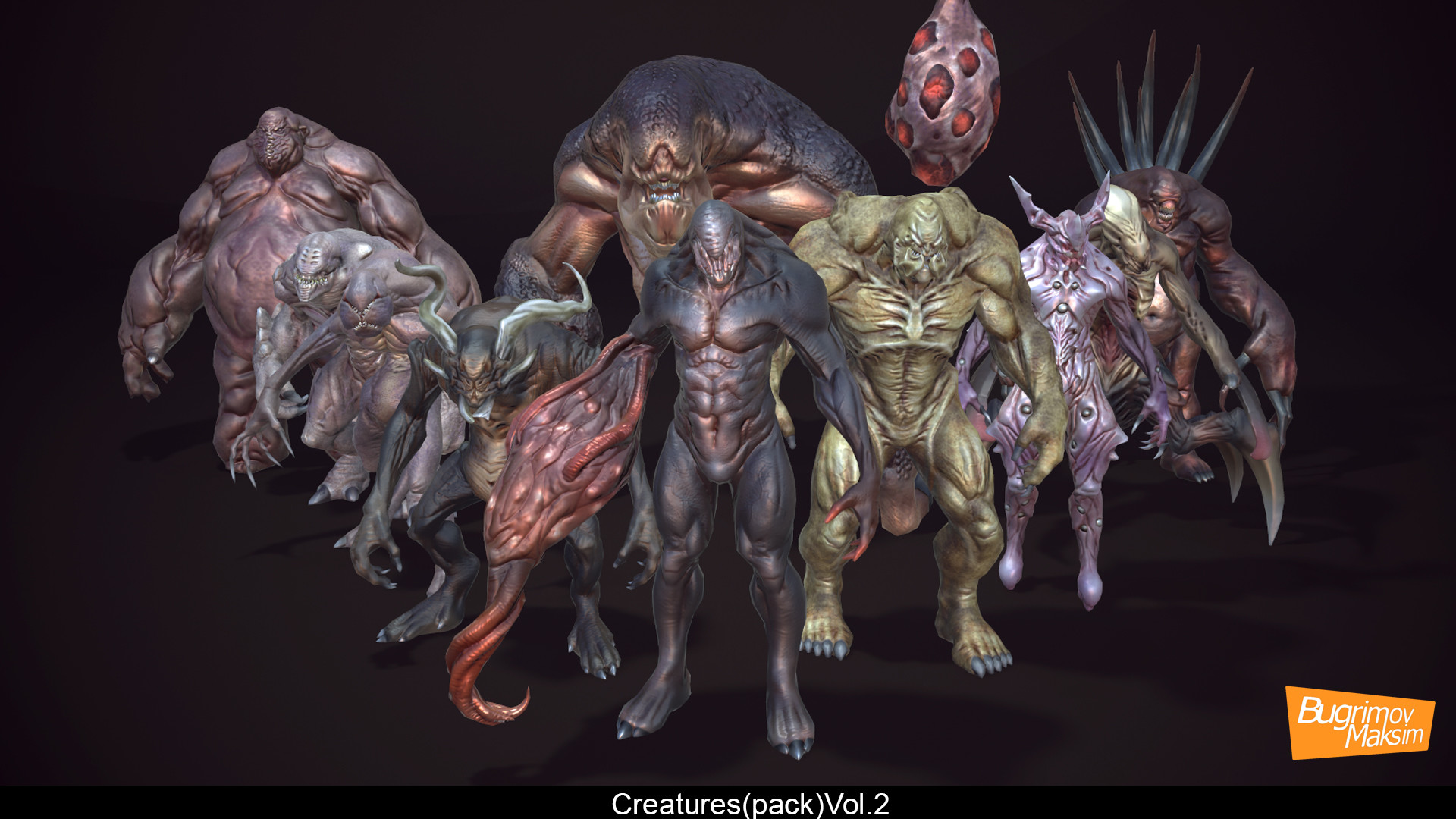Fantasy monsters animated megapack. Maksim bugrimov. Creature pack. Creature pack. Monster pack.