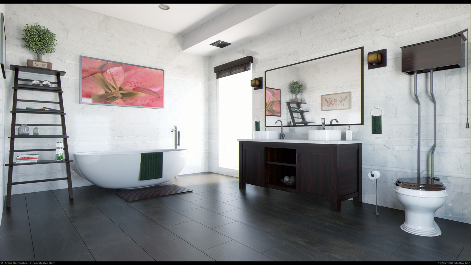 ArchViz - Open Master Bath