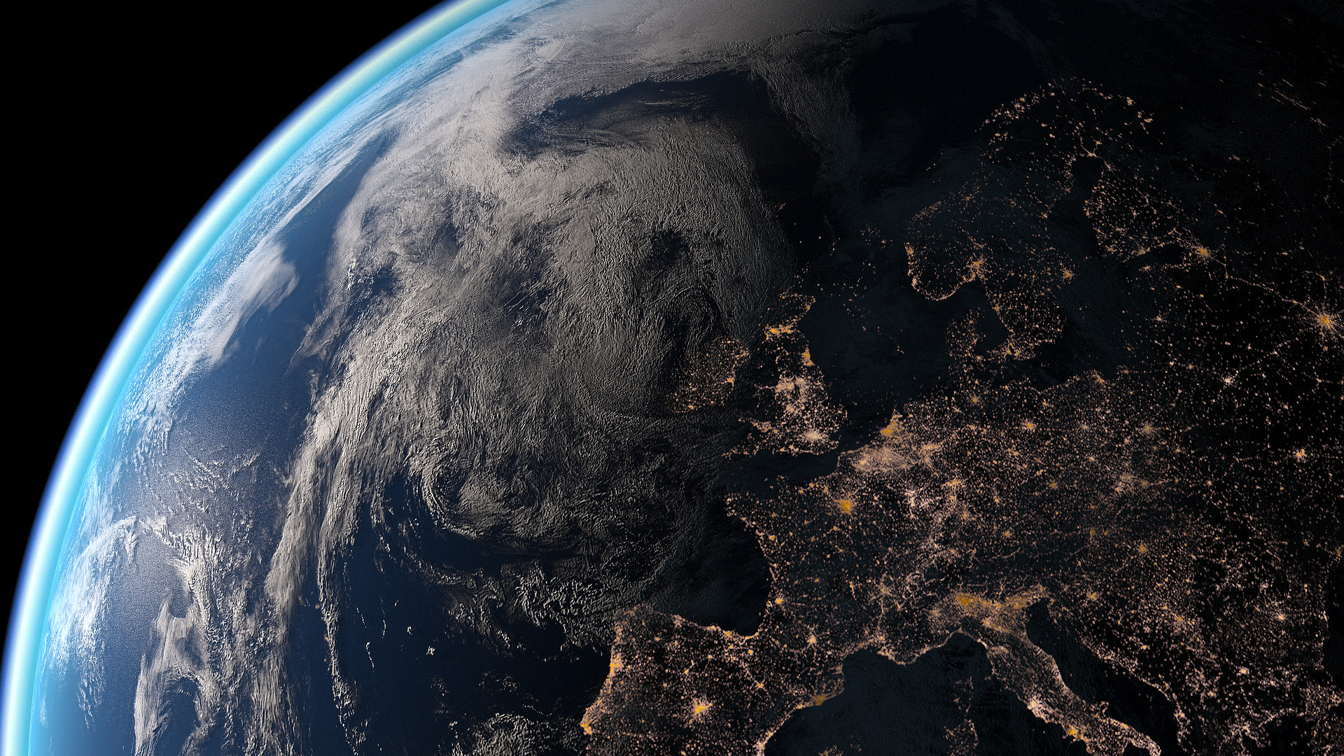 Artstation Earth From Space Modeled With 3ds Max Rendered With