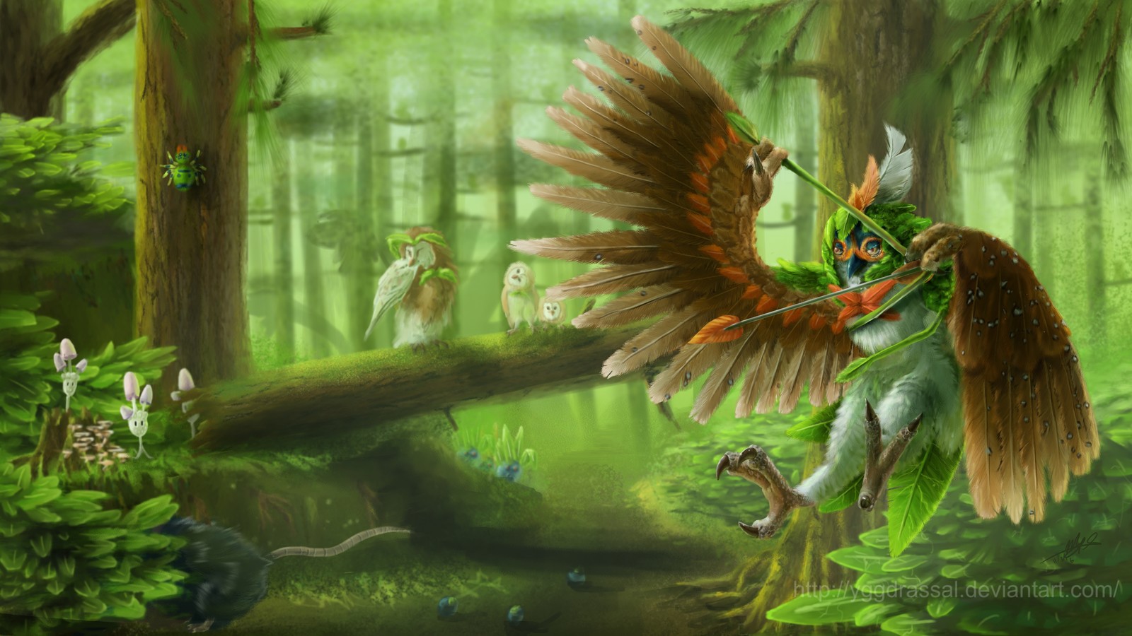 Artstation Decidueye Mike Shachook