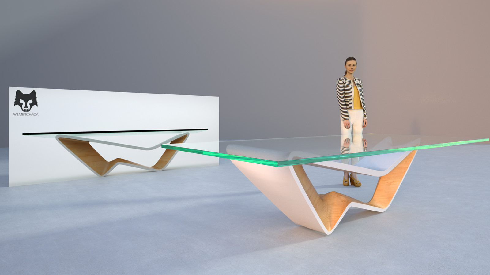 SketchUp + Thea Render 
Version 2
Wilmer Chaca Table 02-Scene 6

Table construction video here: https://www.facebook.com/Kemp.Productions/videos/1211294868916088/ 