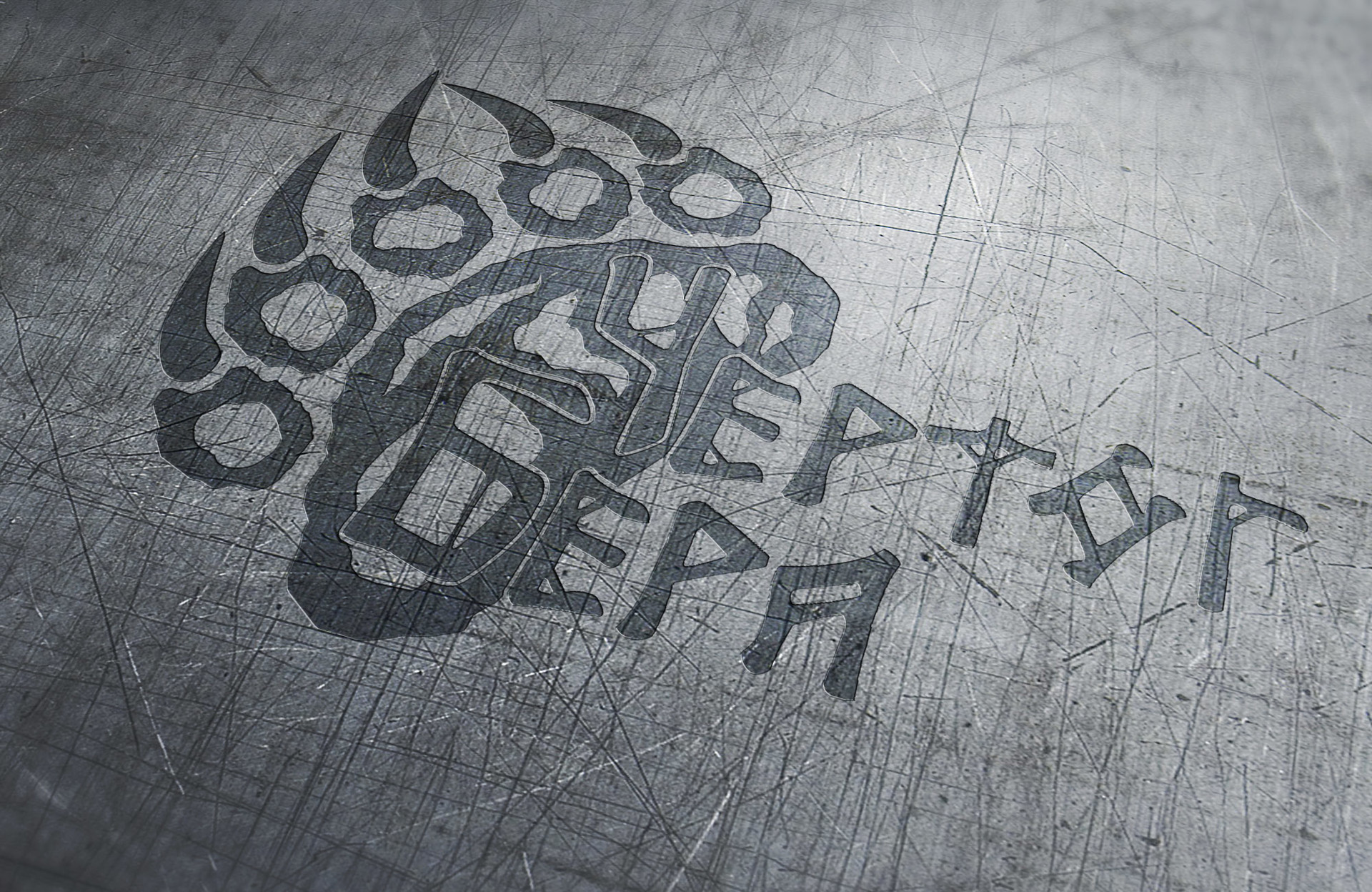 Download Artstation Logo And Lettering For Rock Band Chertog Bera Julia Iz Zi