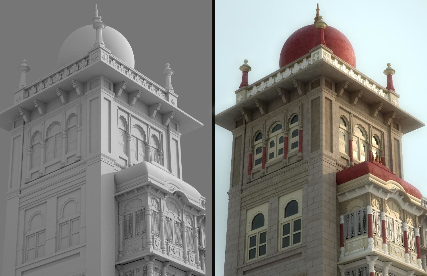 Artstation Mysore Palace Model Jaisan Vijayachandran