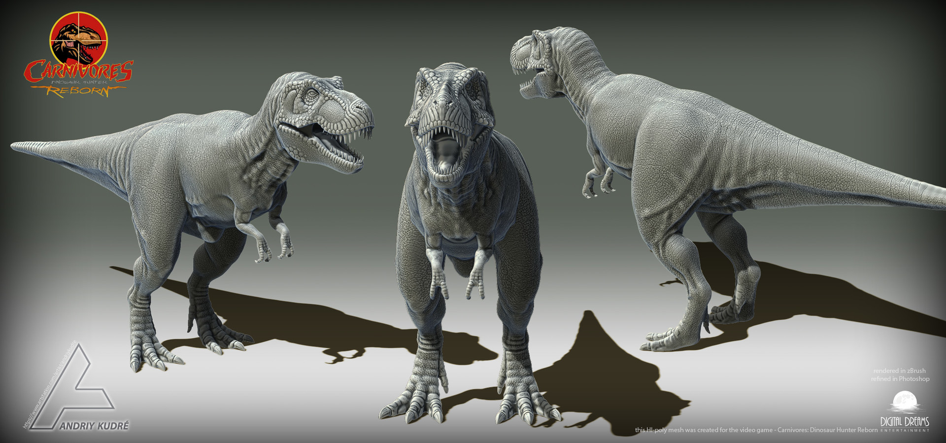 Artstation Trex Andriy Kudre