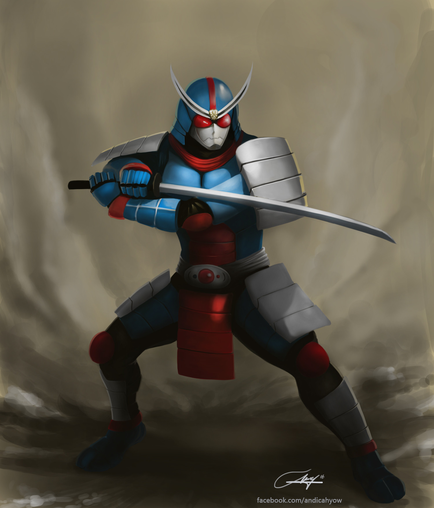 Andi Cahyo W Kamen Rider Black Rx Bio Samurai Custom