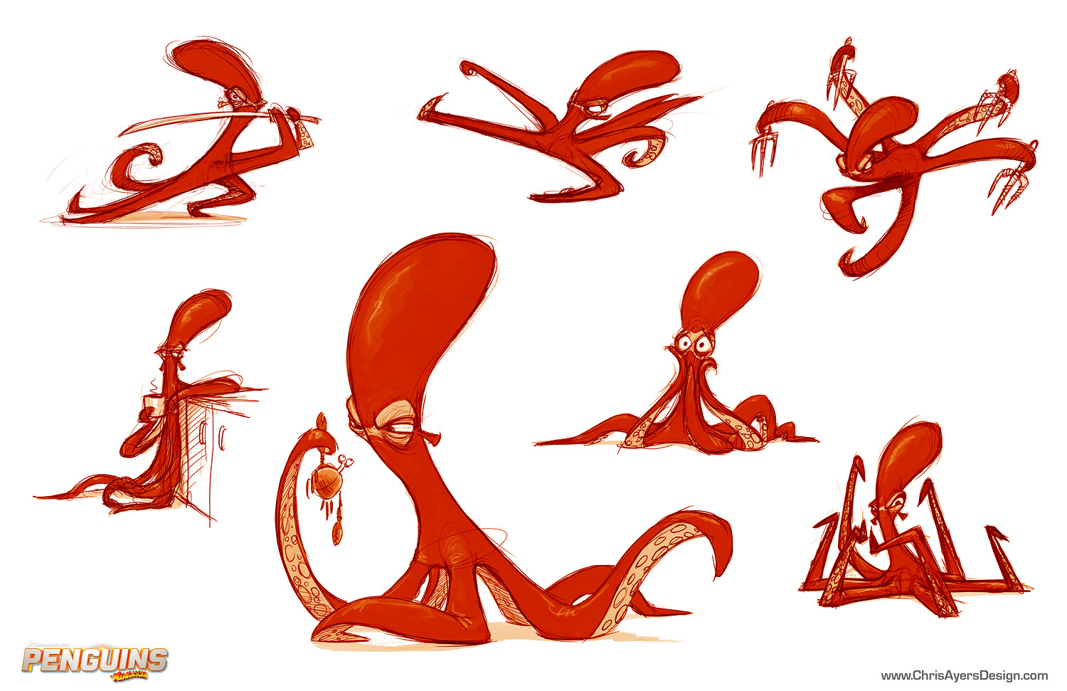 Chris Ayers - Penguins of Madagascar - Octopus Ninja