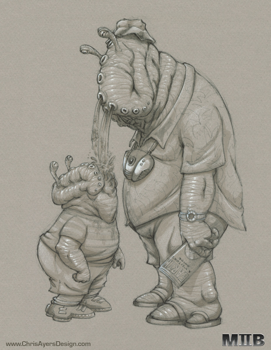 Artstation Men In Black Ii Vomit Family Designs Chris Ayers
