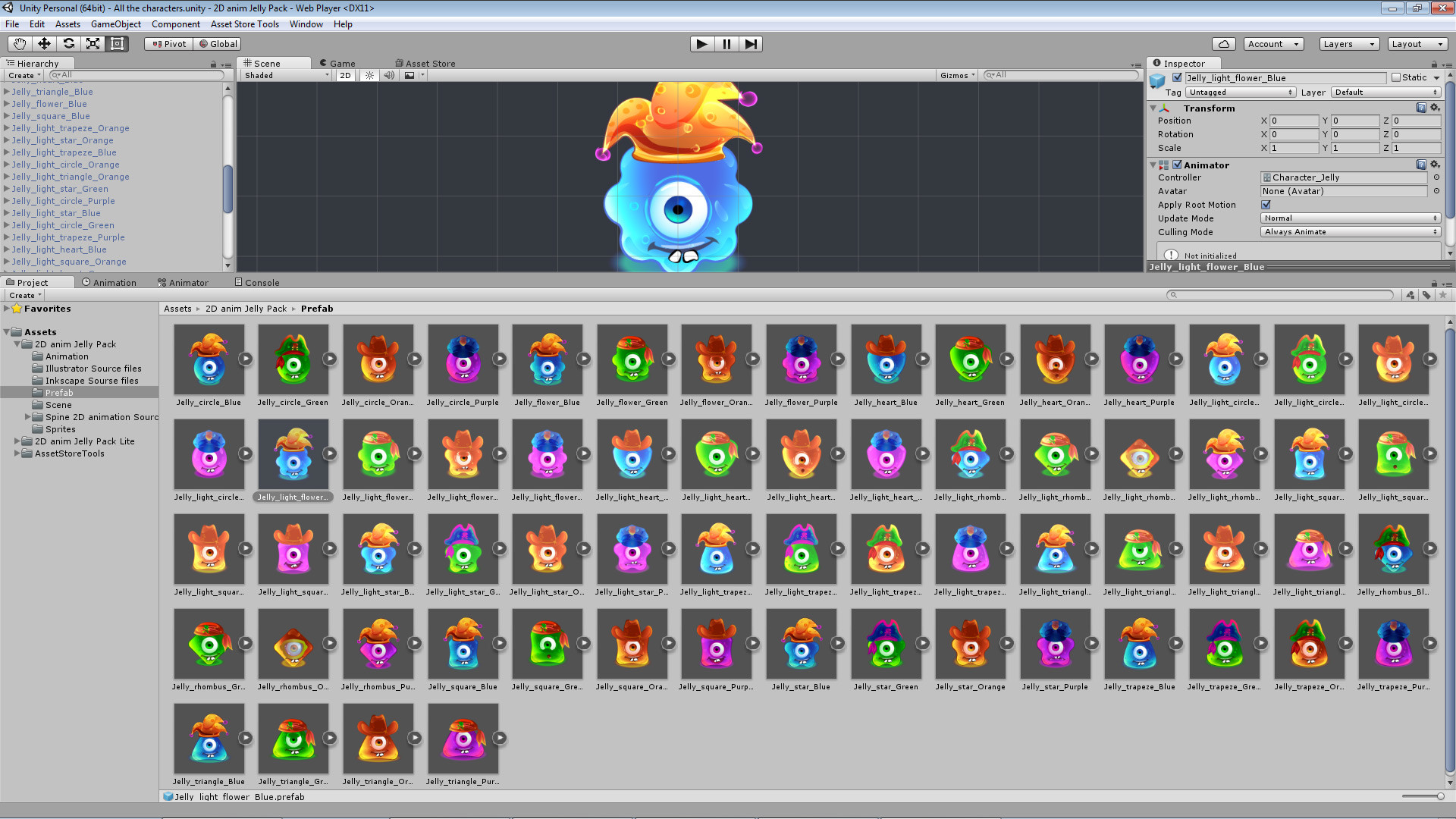 Artstation Assetstore 2d Anim Jelly Pack Igor Vasilyev