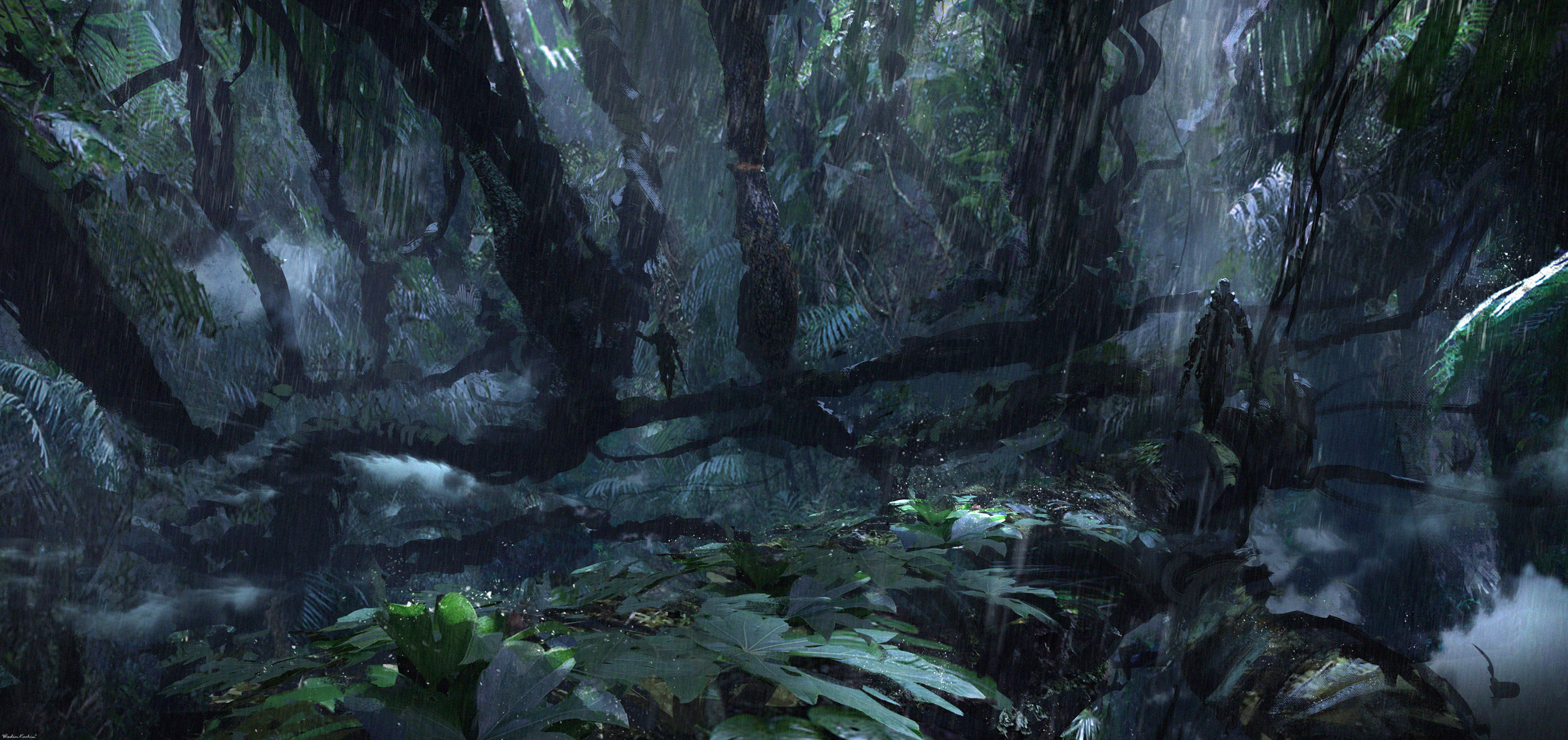 Artstation Tropical Rain Tutorial Digital Painting