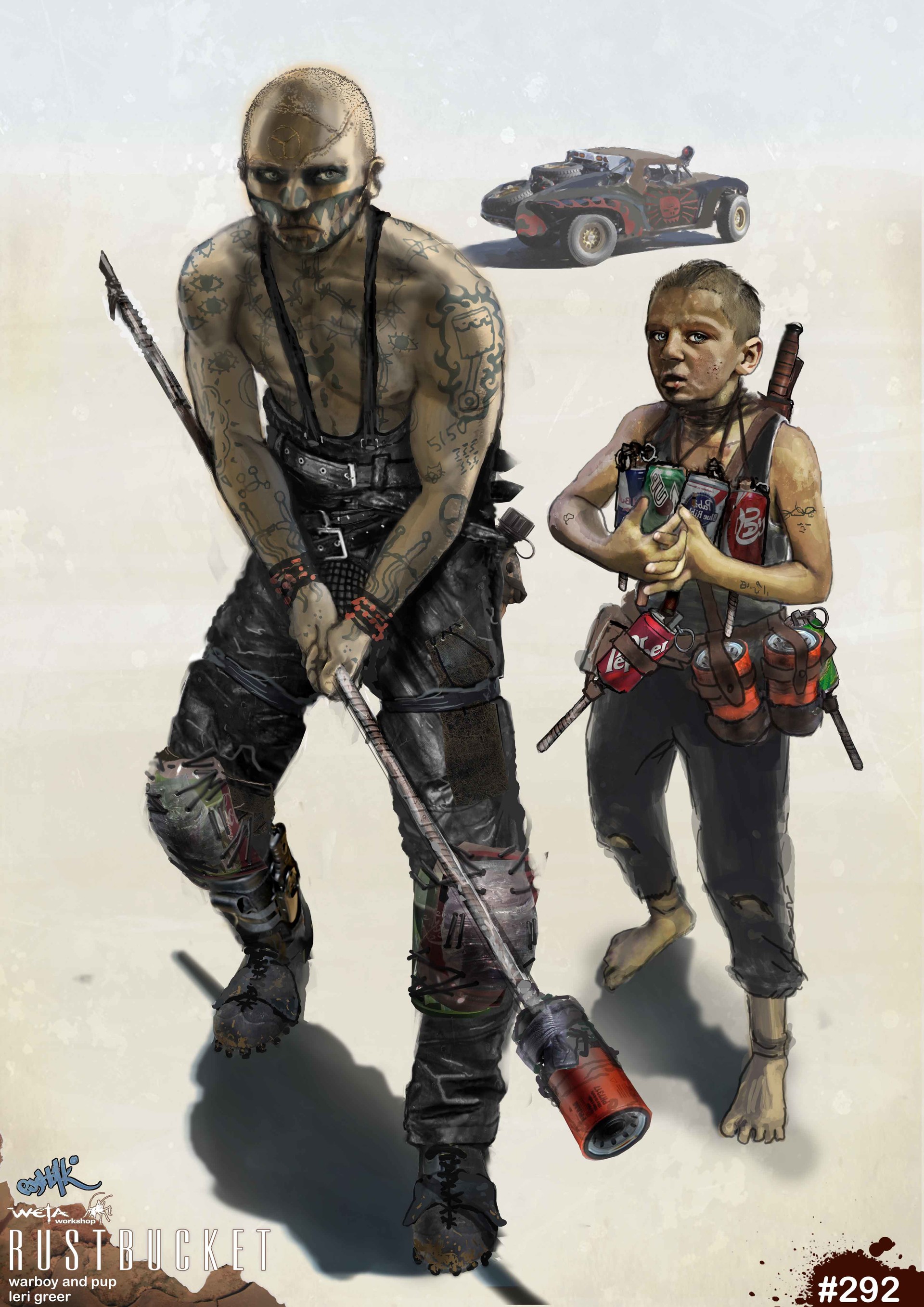 Artstation Mad Max Fury Road War Boys Weta Workshop Design Studio