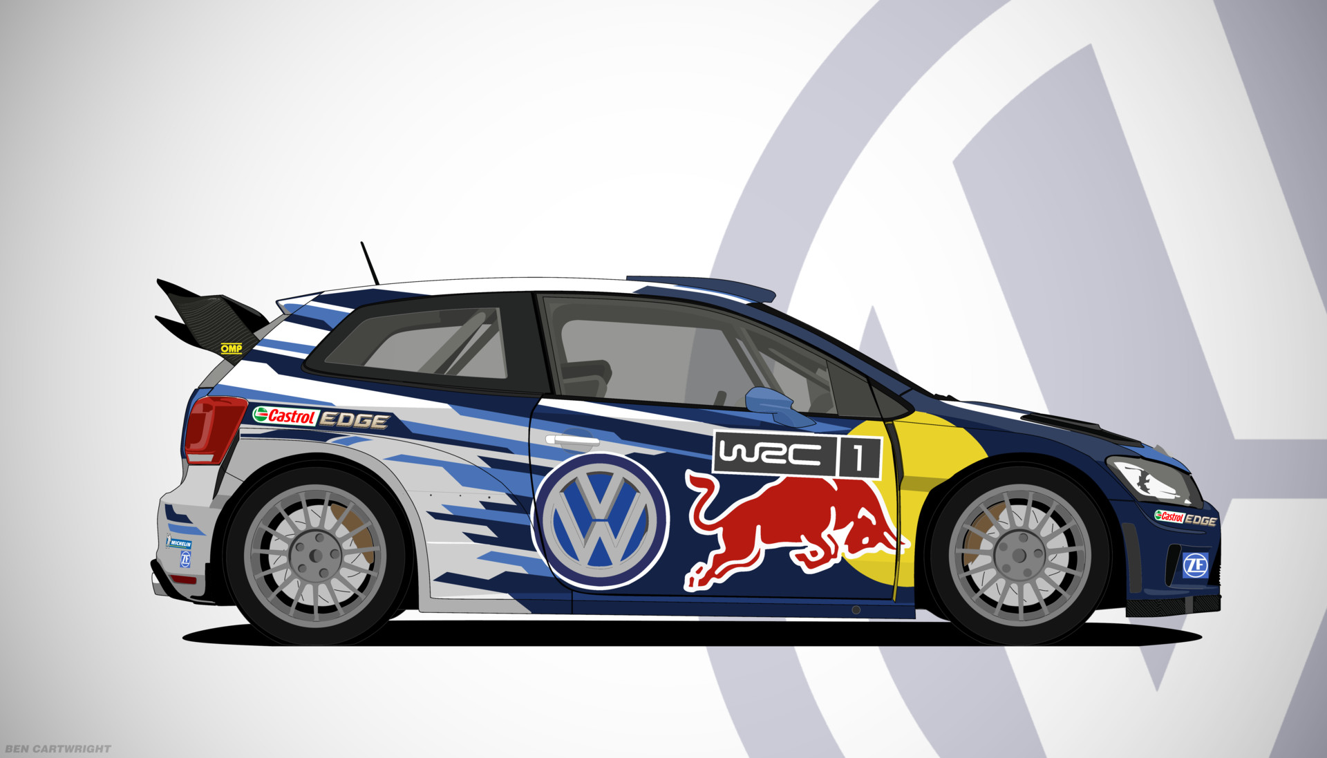 Volkswagen Polo R WRC Rally Car Teased in New Sketch
