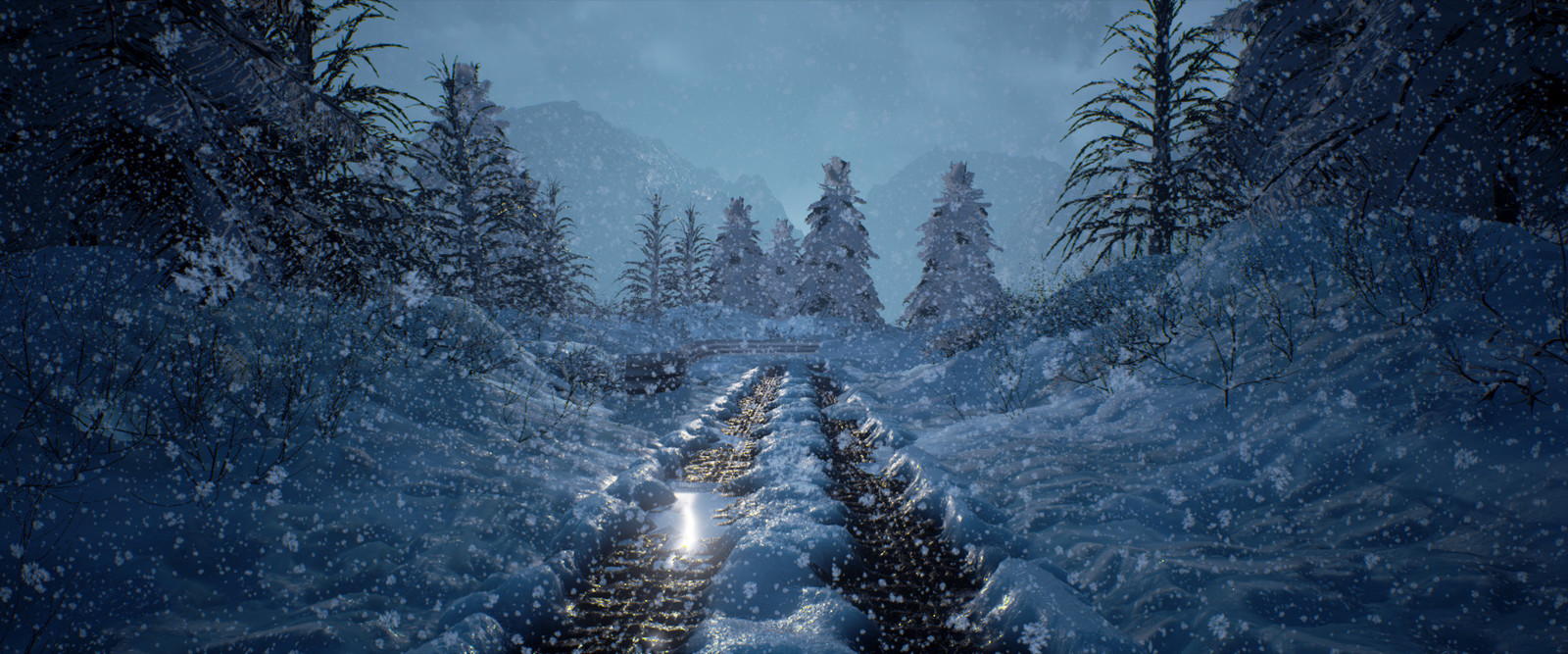night (snowy)