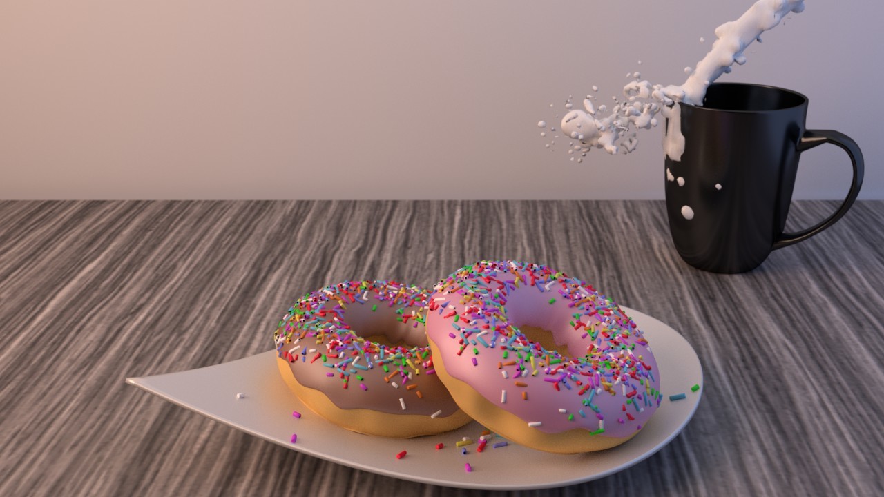 Blender готовый пончик проект