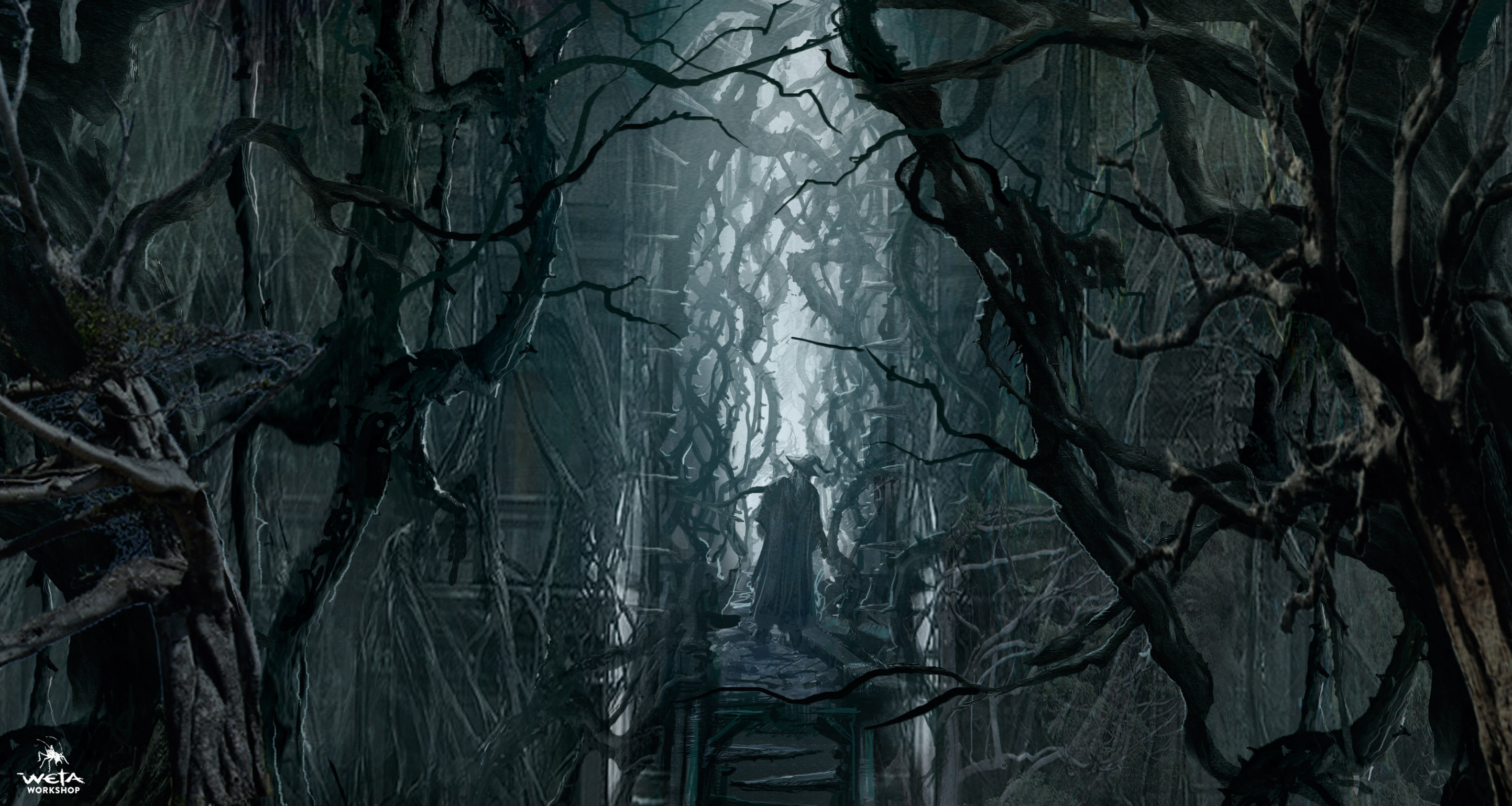 Concept art of Dol Guldur