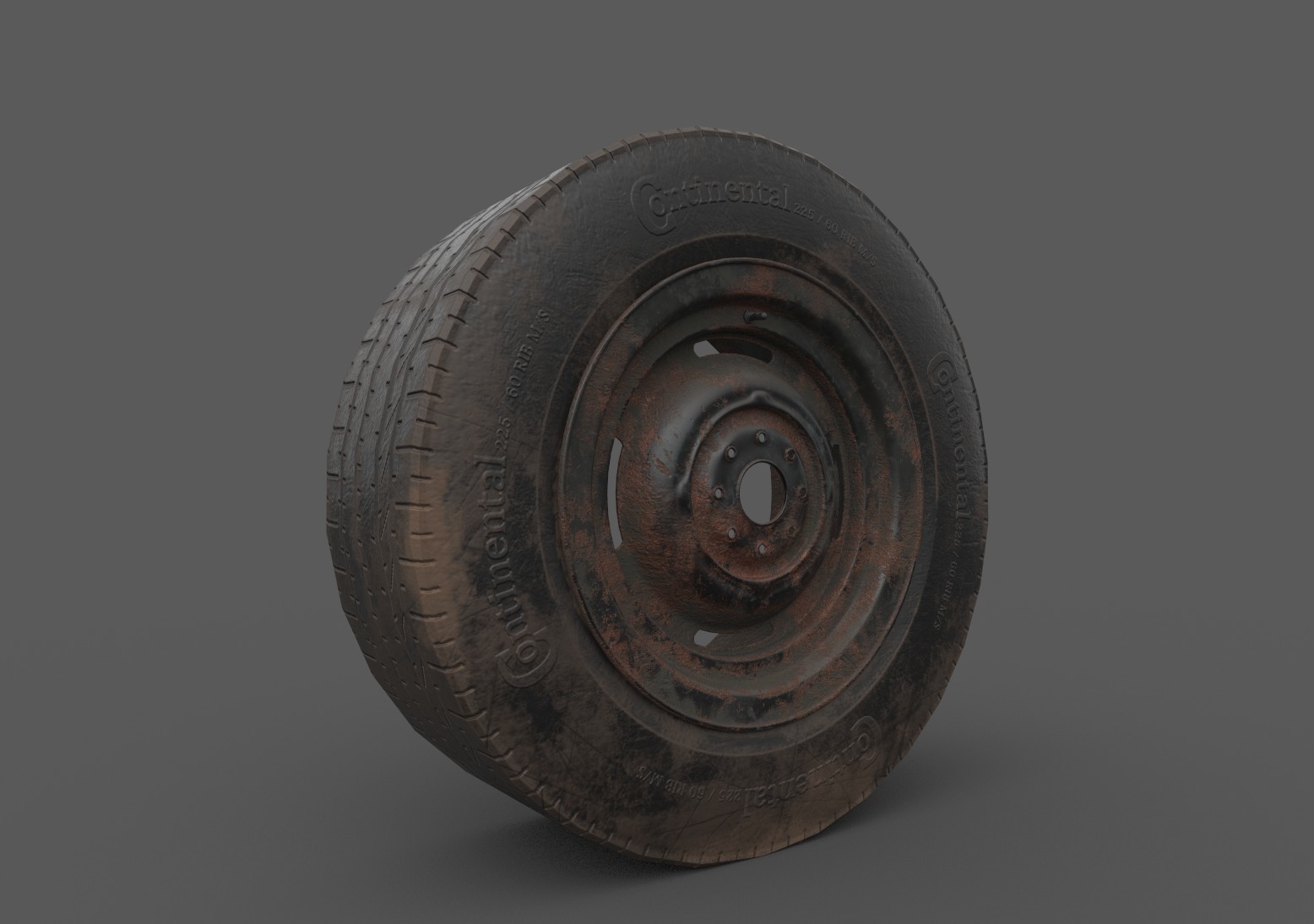 ArtStation - Old Tire Texturing