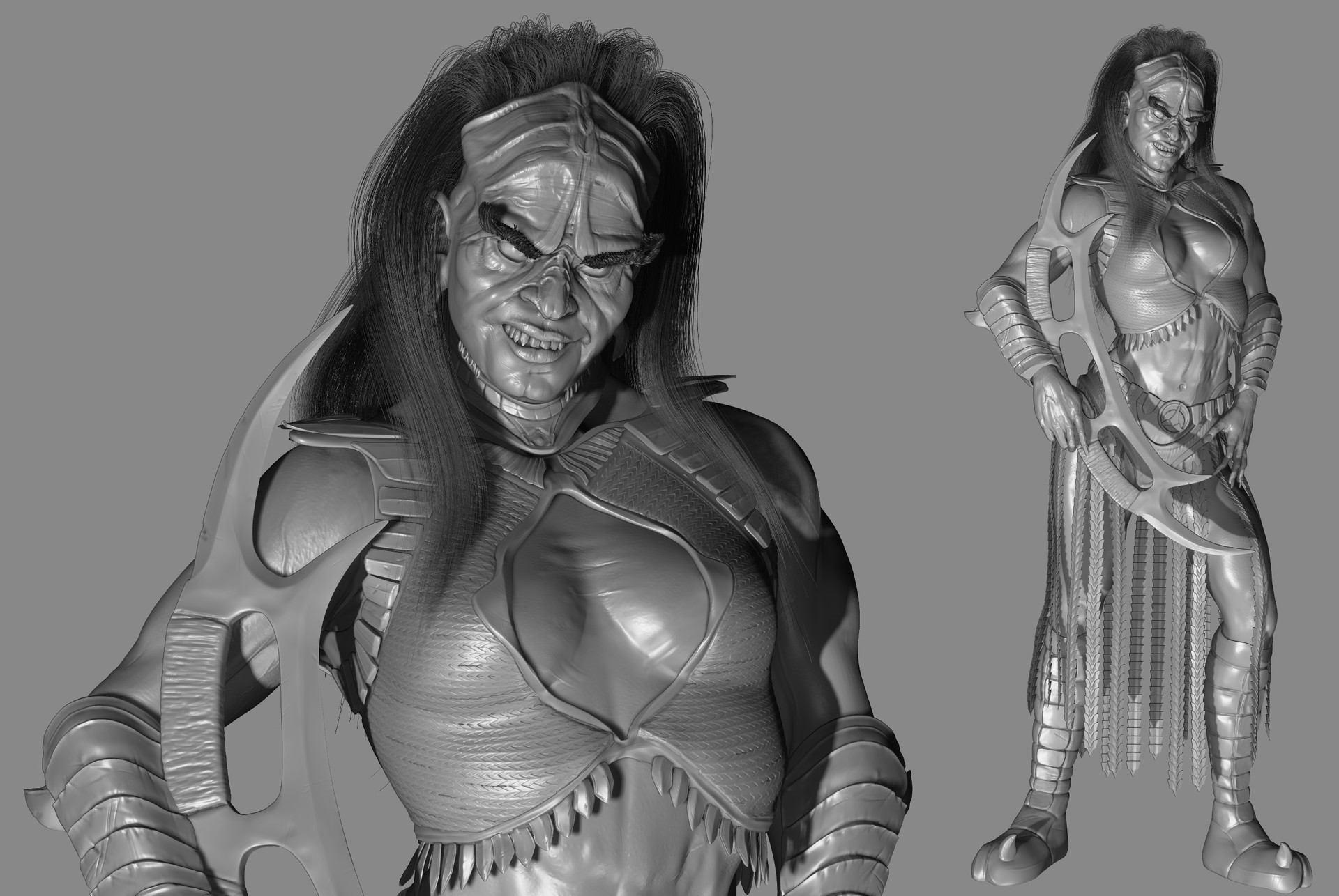 Female Klingon Warrior concept.
