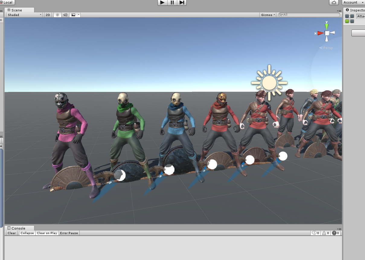 Character Humanoid Rig setup with Iterations of different characters to match the same rig