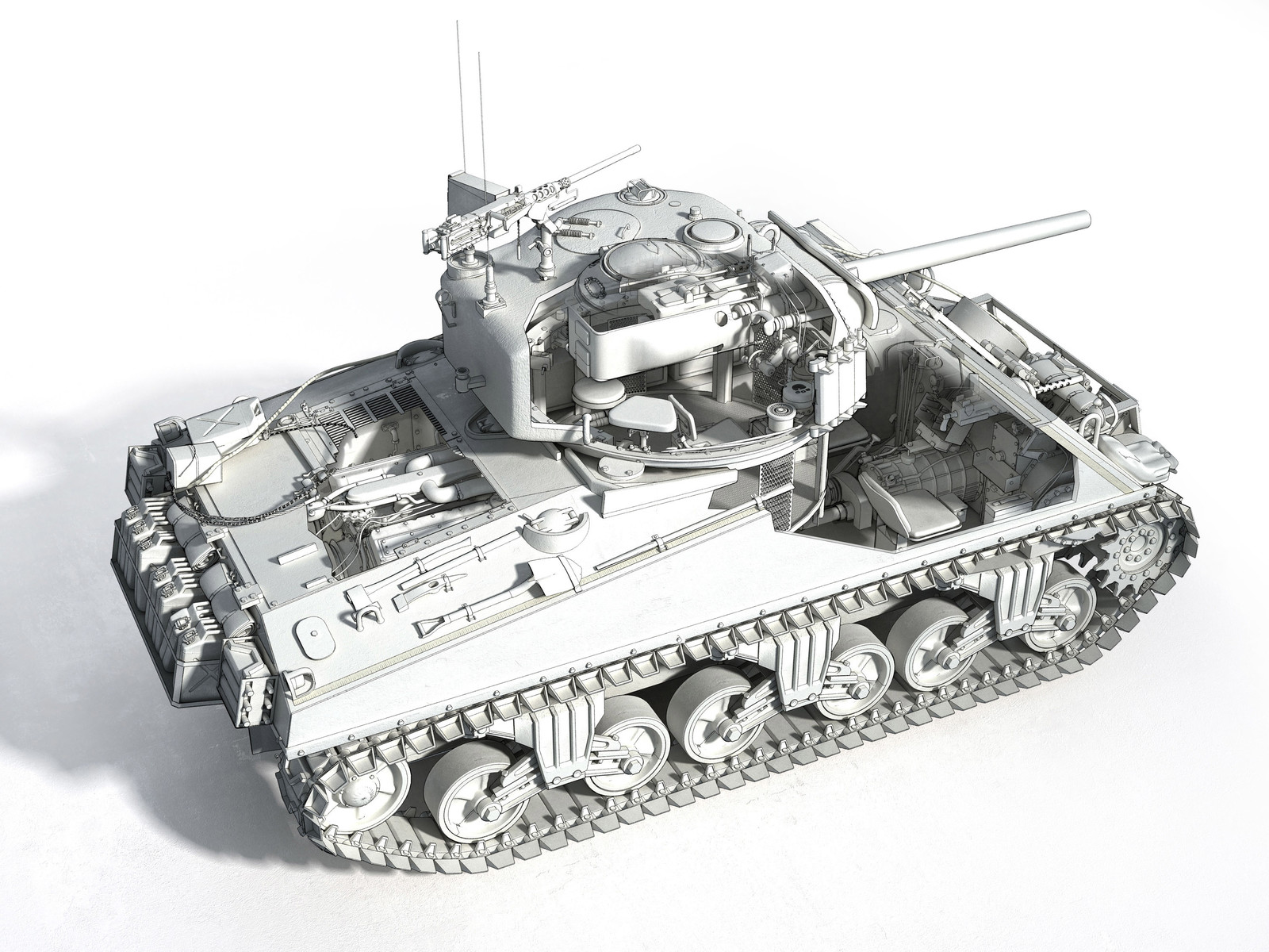 Sherman tank completed in line for a publisher, used in Sony adverting too!