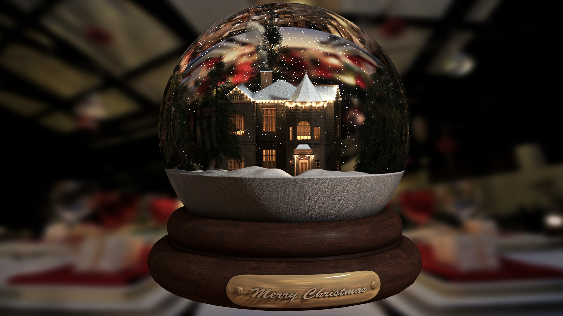 ArtStation - Christmas ball shake