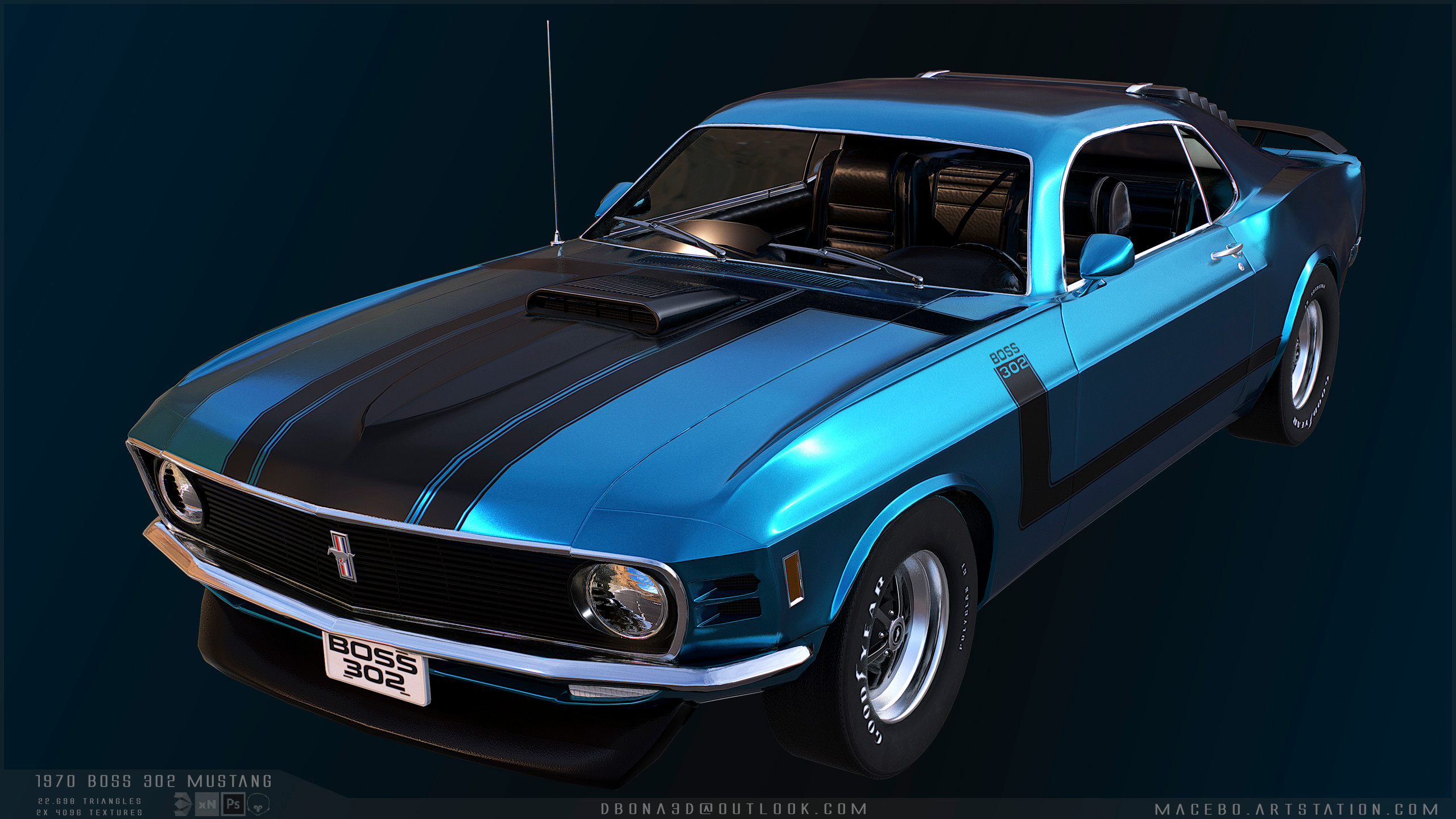 1970 ford mustang boss 302 mario dalla