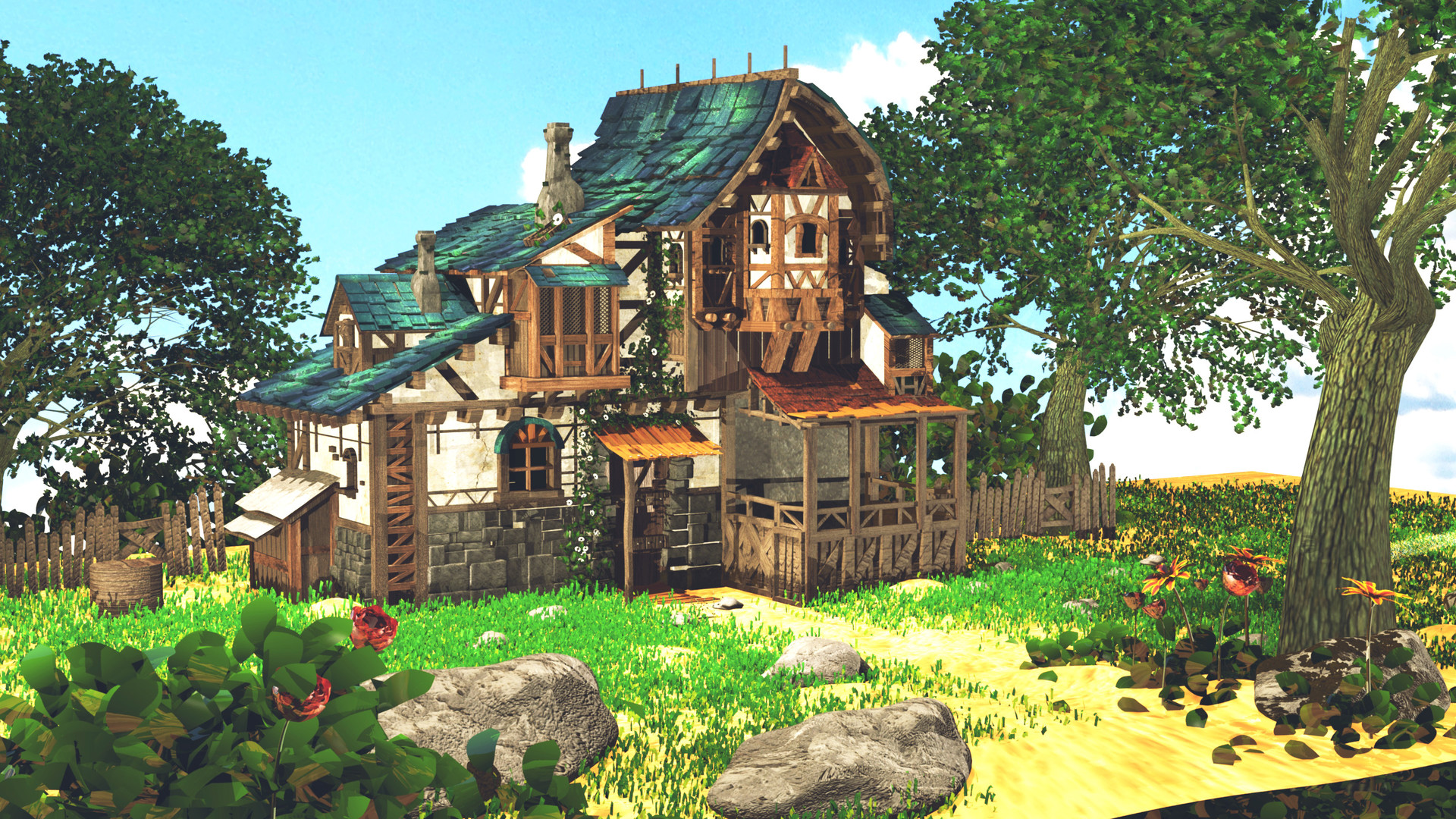 ArtStation self practicing. 3d environment modeling . Working in progress