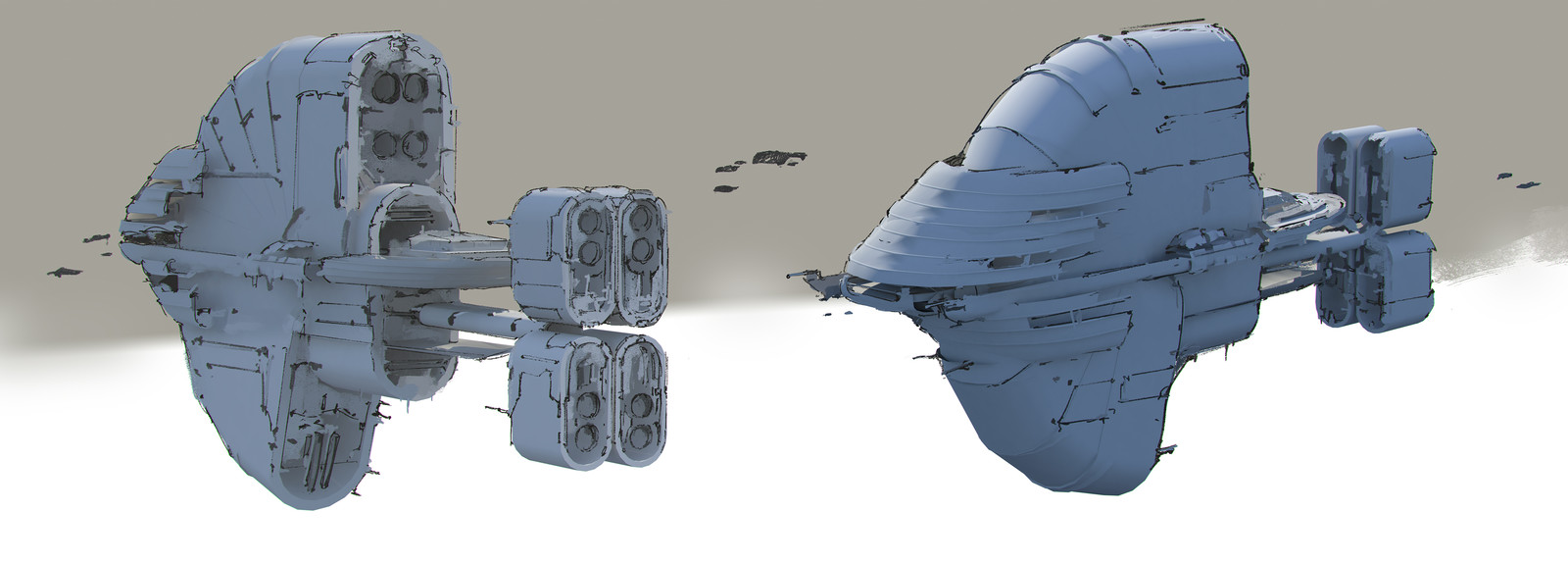 The Job Spaceships sketches