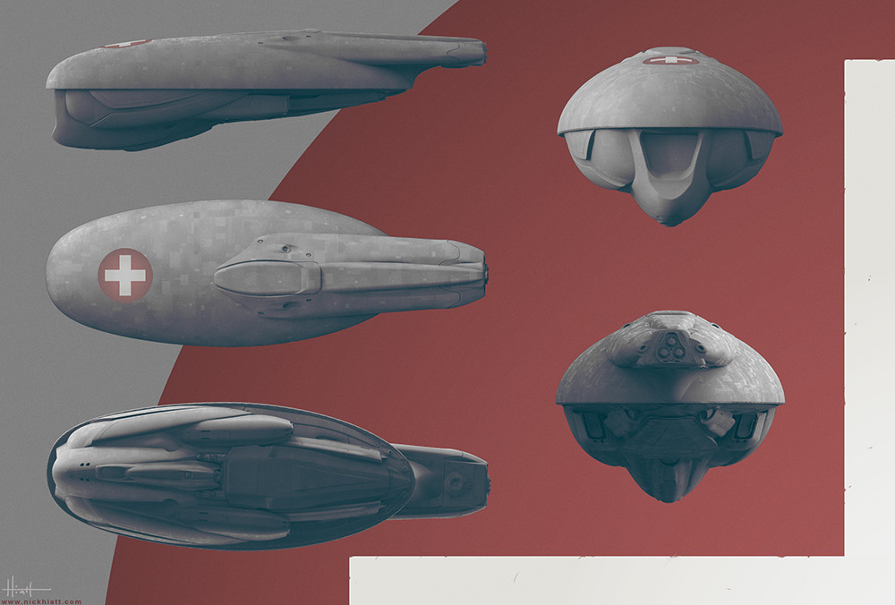 'Search &amp; Rescue' : These are the Orthographic views of the Zbrush model.
