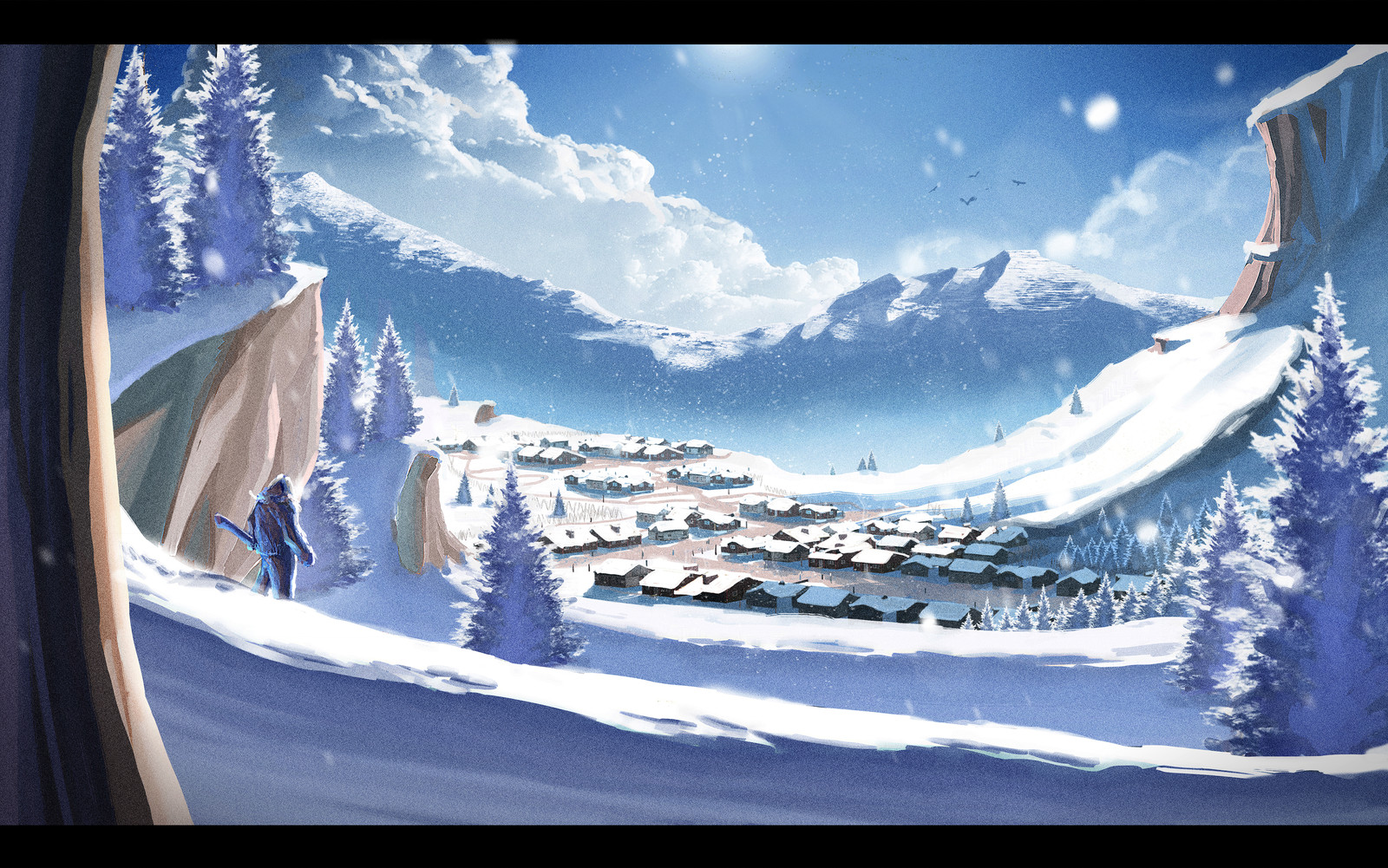 Snowy Village 