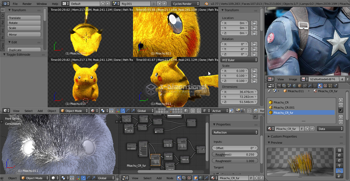 Adding fur