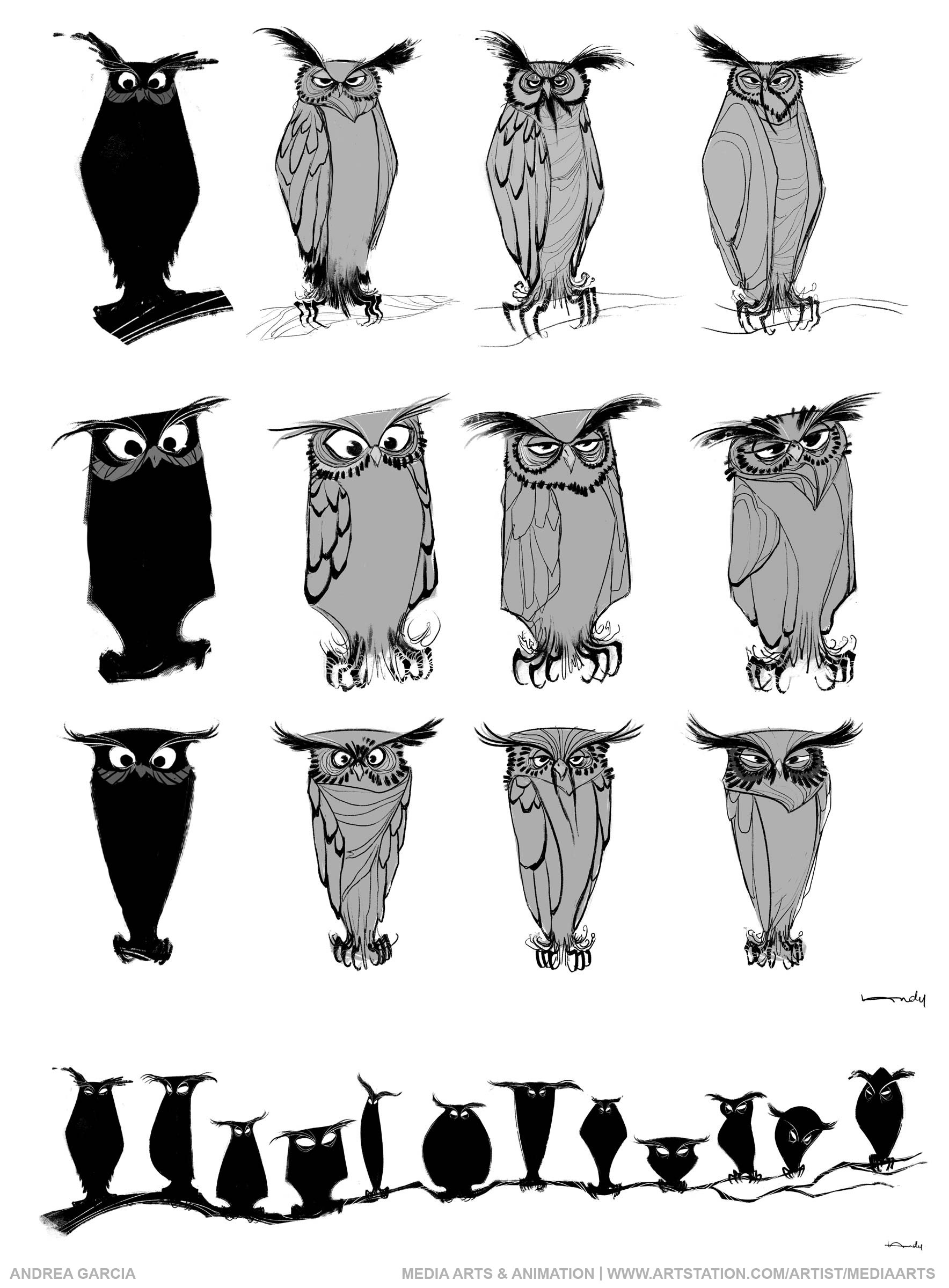 Artstation Andrea Garcia Various Characters Media Arts And