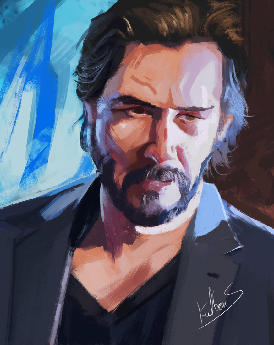 Artstation John Wick Keanu Reeves Mateusz Michalski