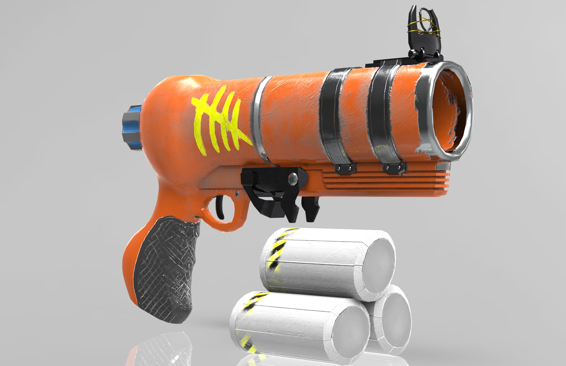 ArtStation - Fireshot weapon renders and animation cycles