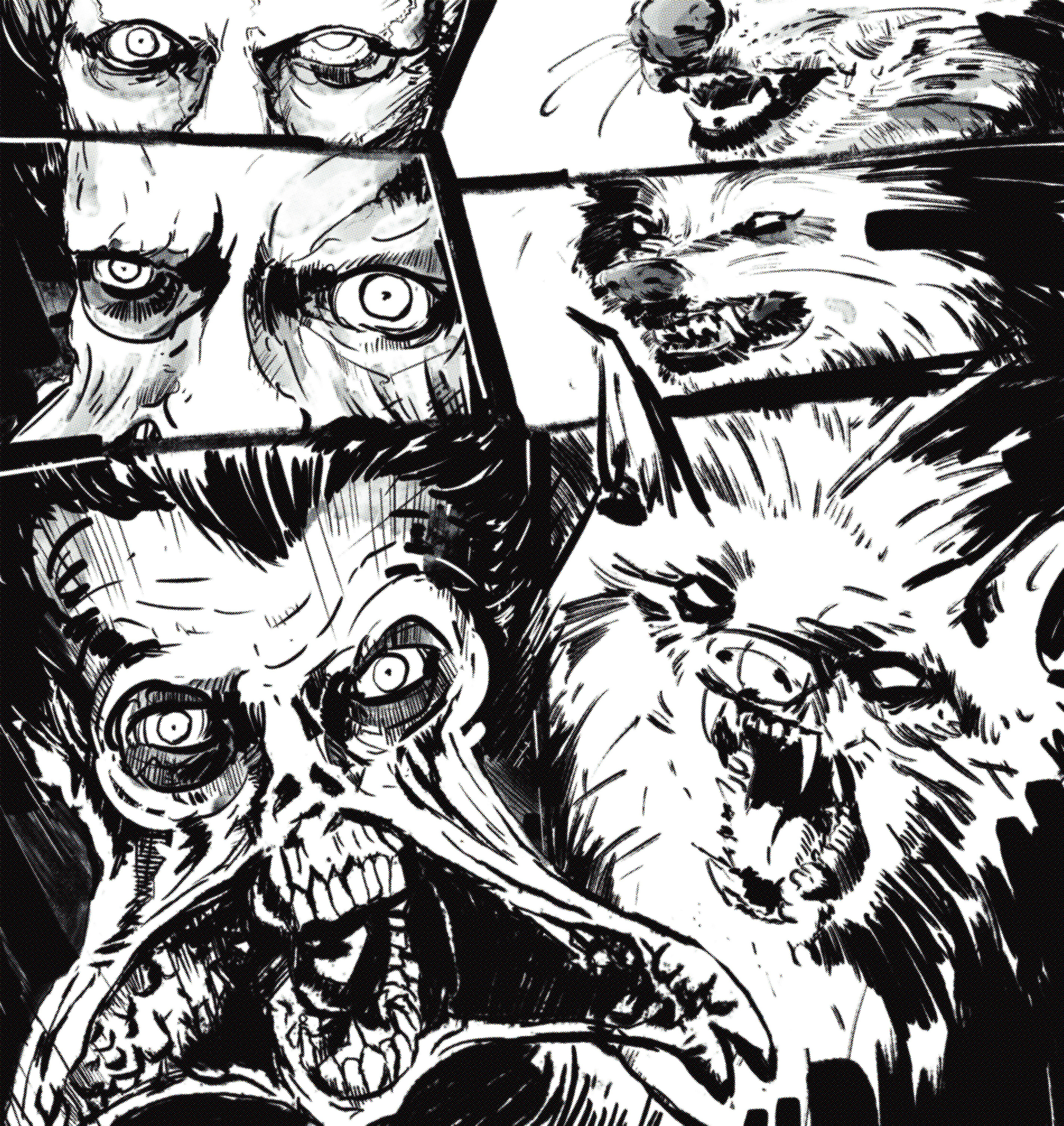 inking and adding screentones 