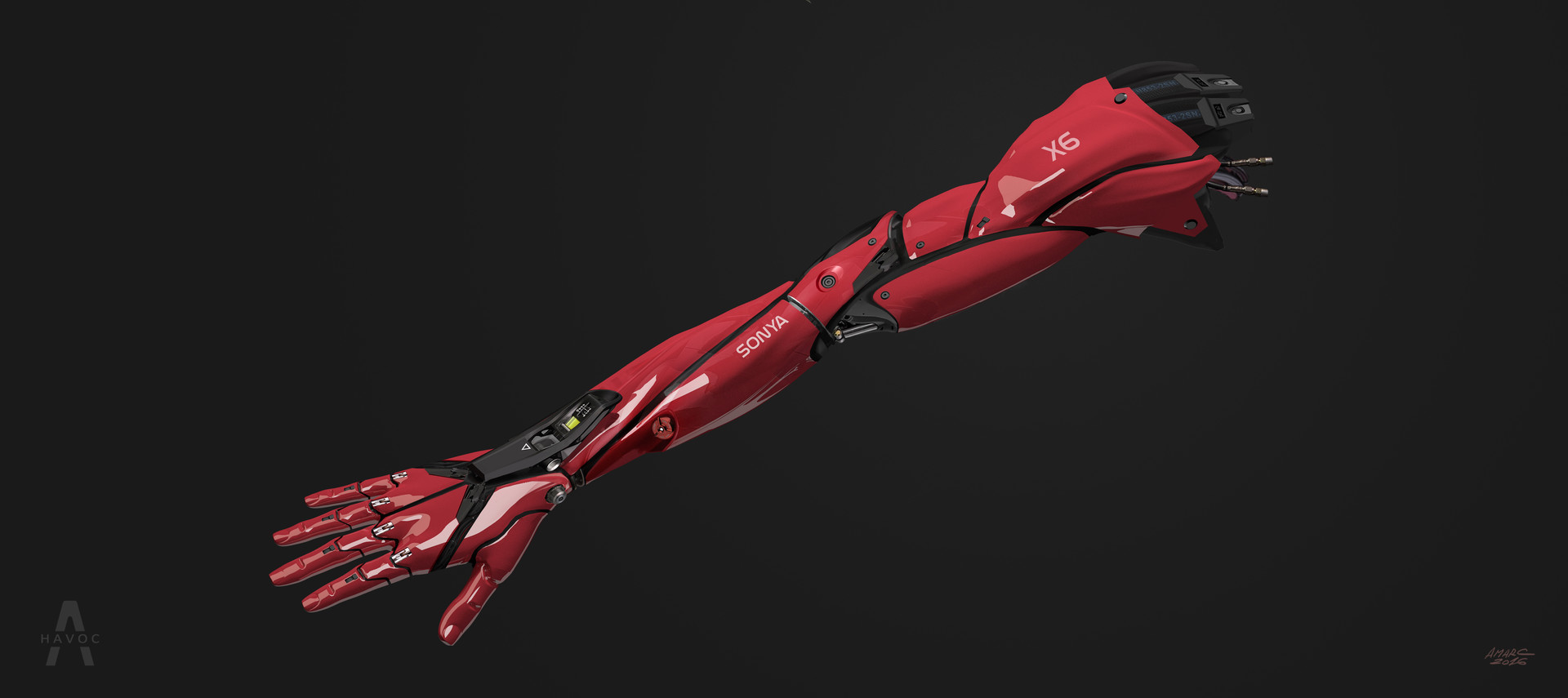 Adrian marc cyberpunk prosthetic arms