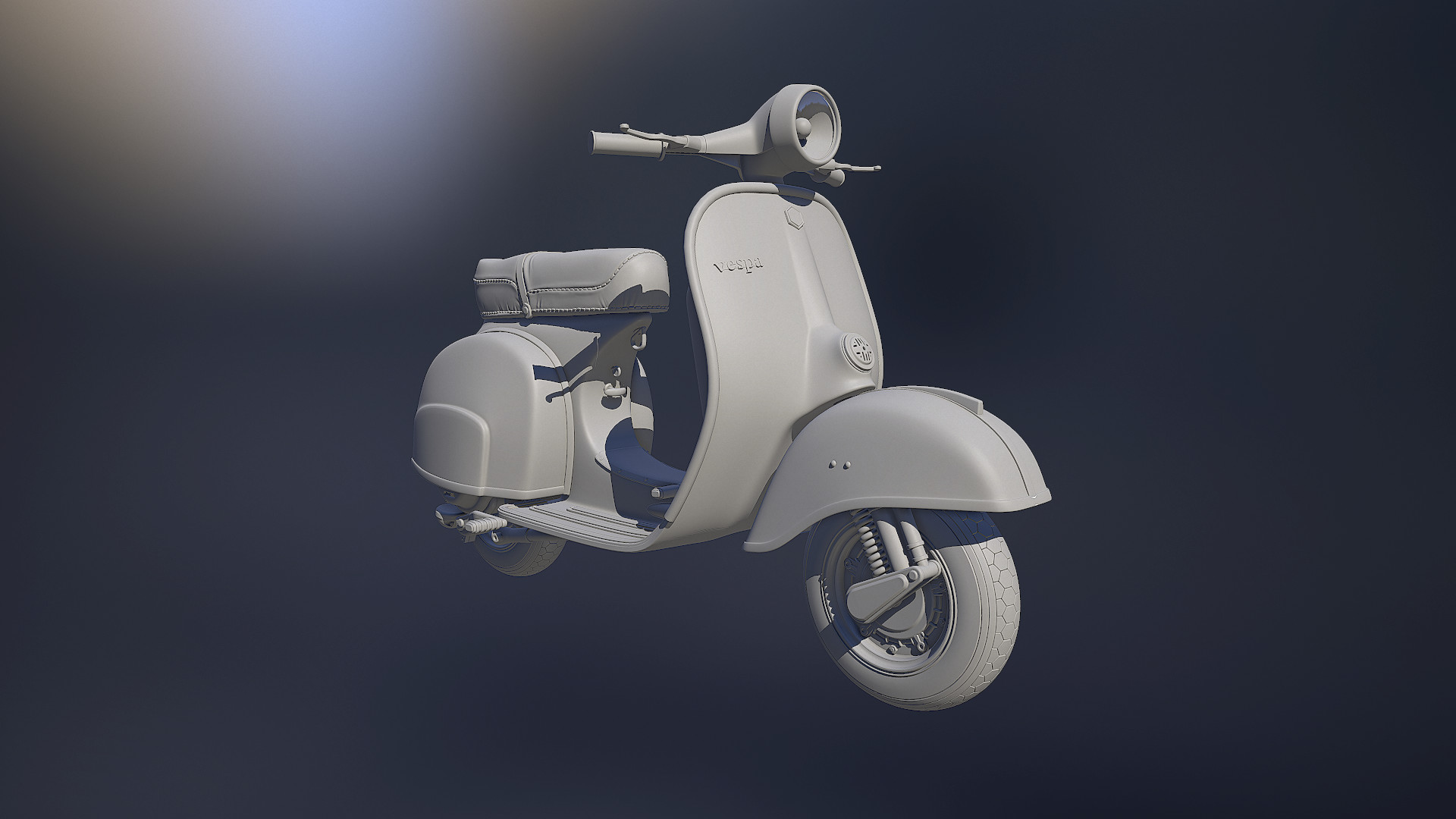 Old Vespa 3d модель