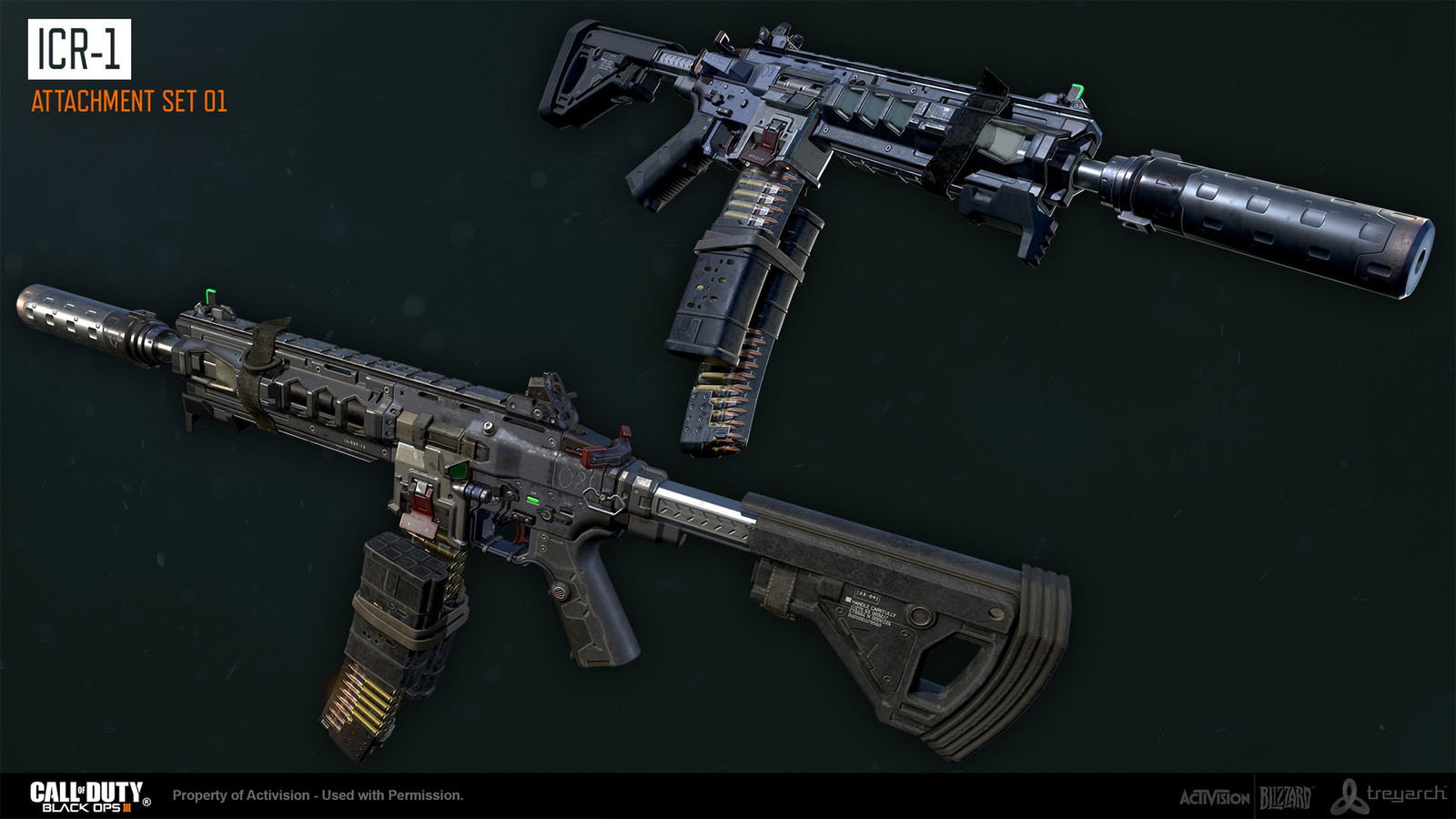 Additional attachment modeling support by Derek Larson. Base gun and textures by Ethan Hiley