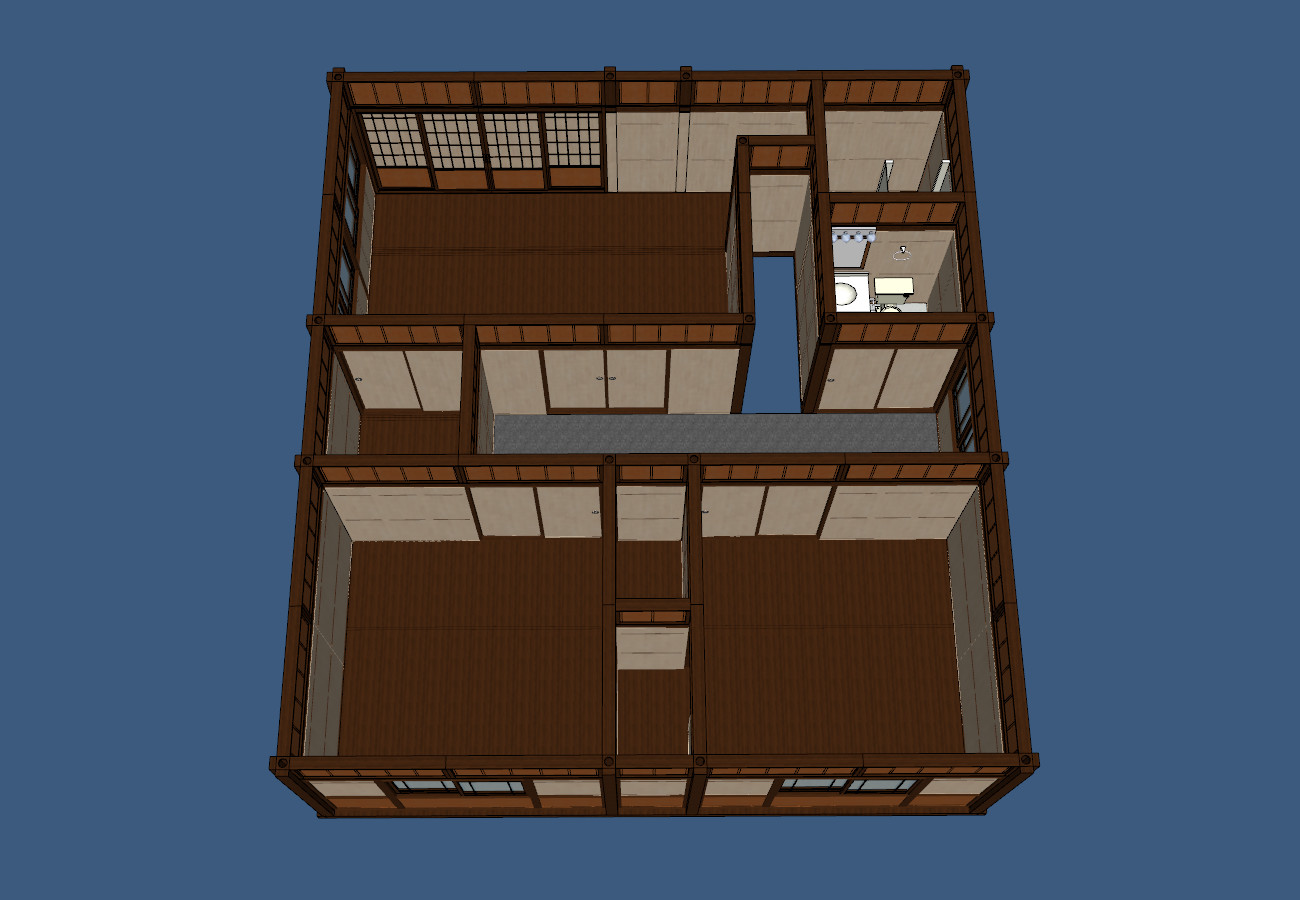 ArtStation - Japanese Themed House Model A