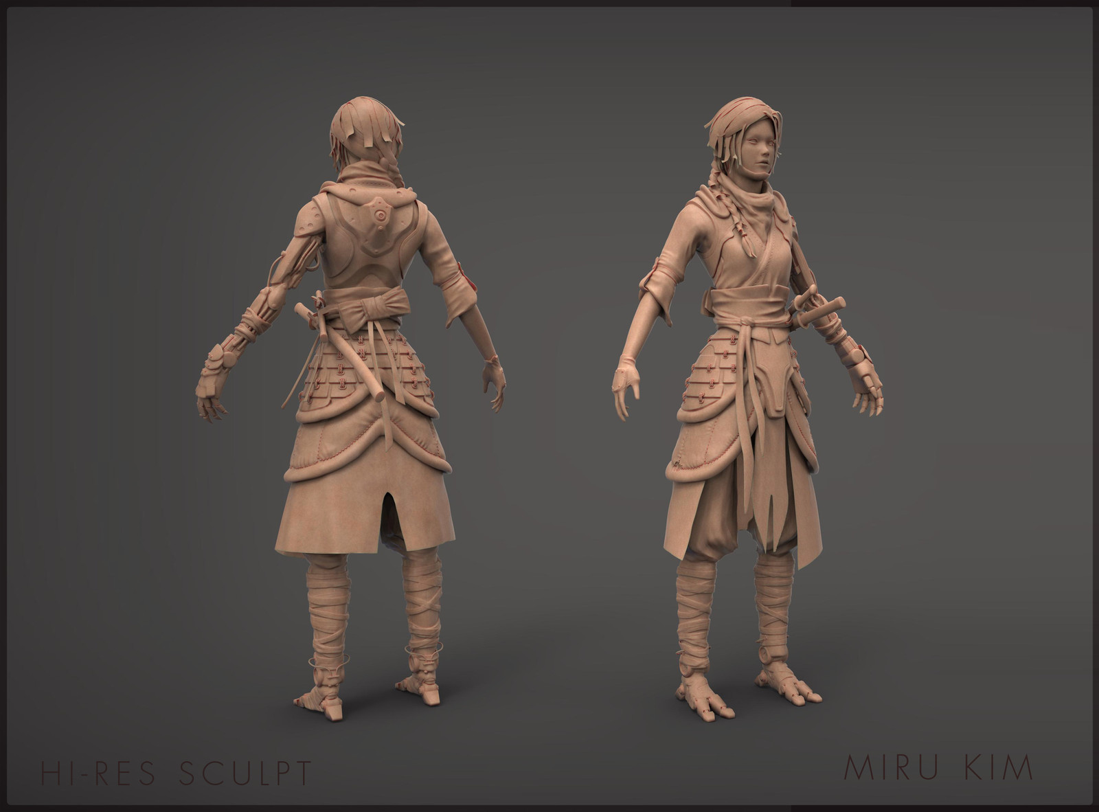 Miru Kim - Sci-fi Samurai Character