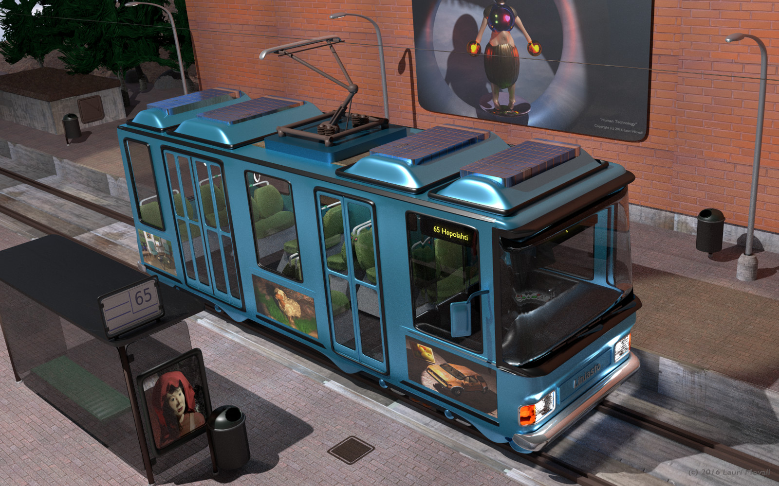 Tram line 65 (exterior view)