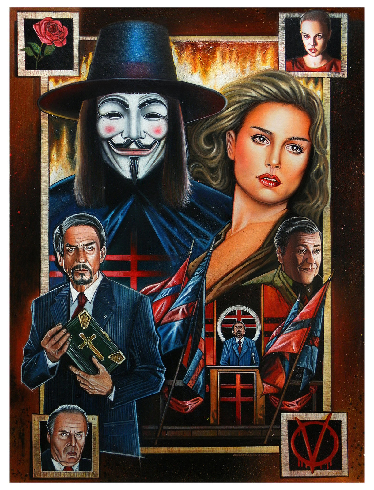 Artstation V For Vendetta Christian Romani