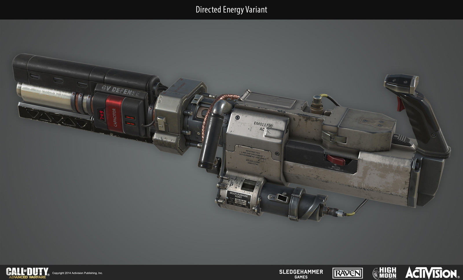 First person sentry scorestreak directed energy variant.