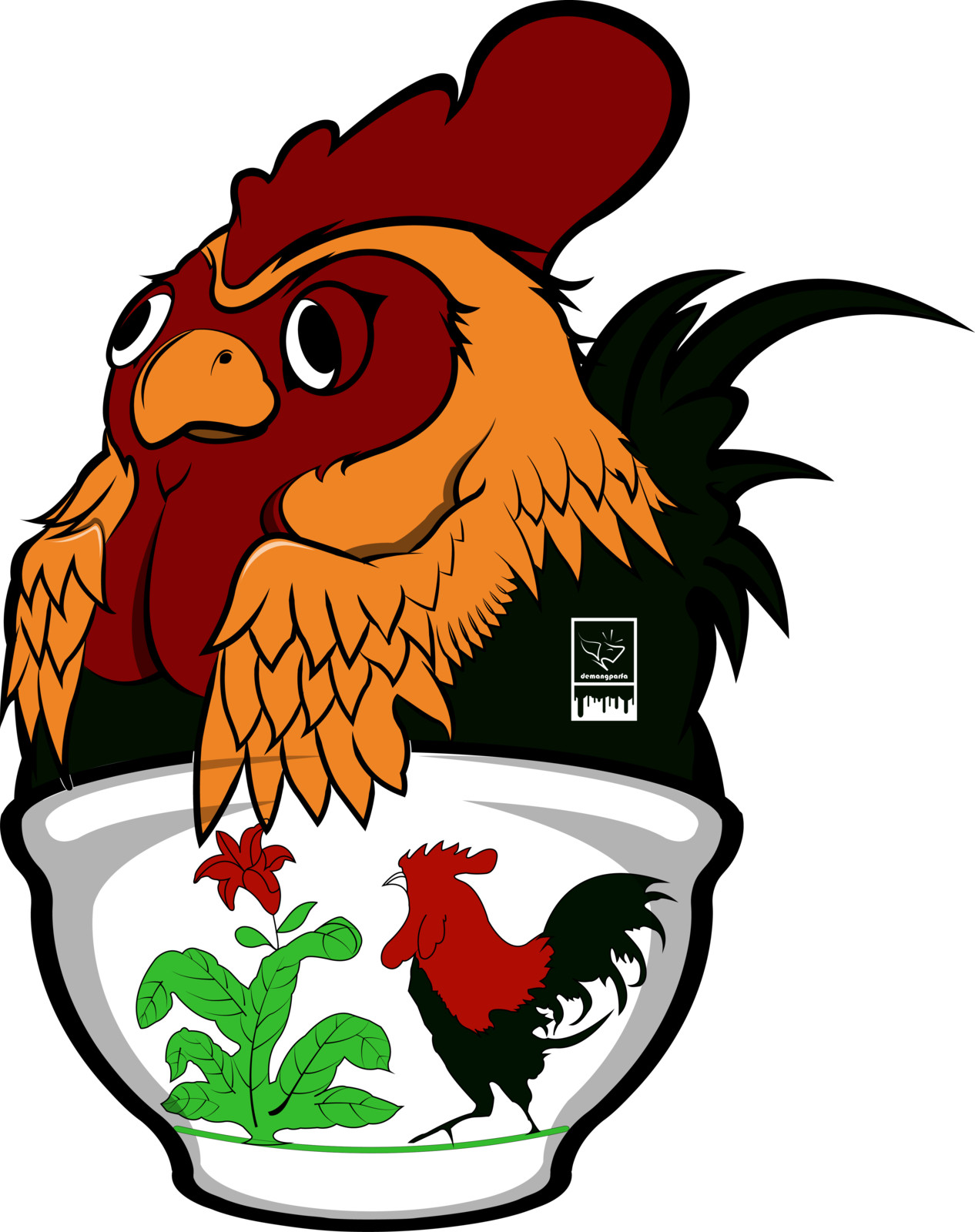 Artstation Asian Rooster Bowl Demang Parfa