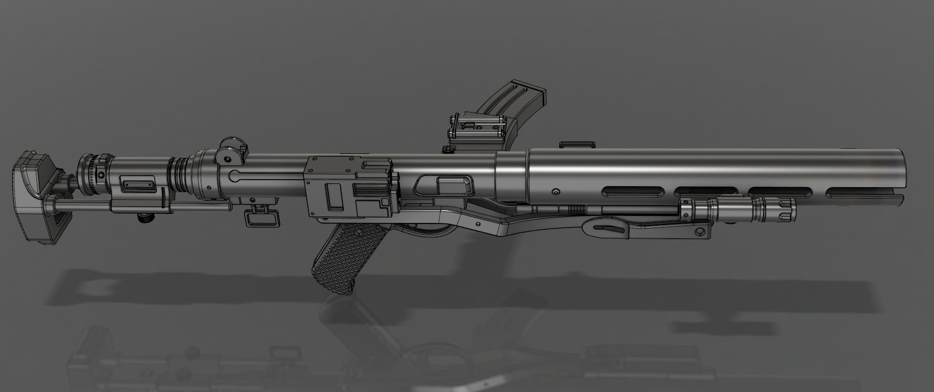 Artstation The E 11d Blaster Rifle Sergey Kolesnik