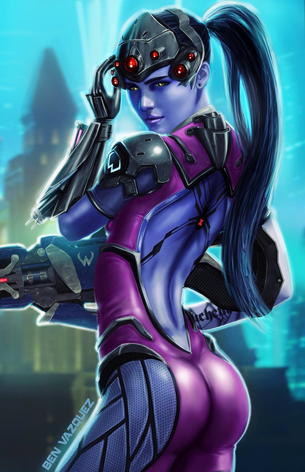 Widow maker from Overwatch Blizzard Entertainment's first person shoot...