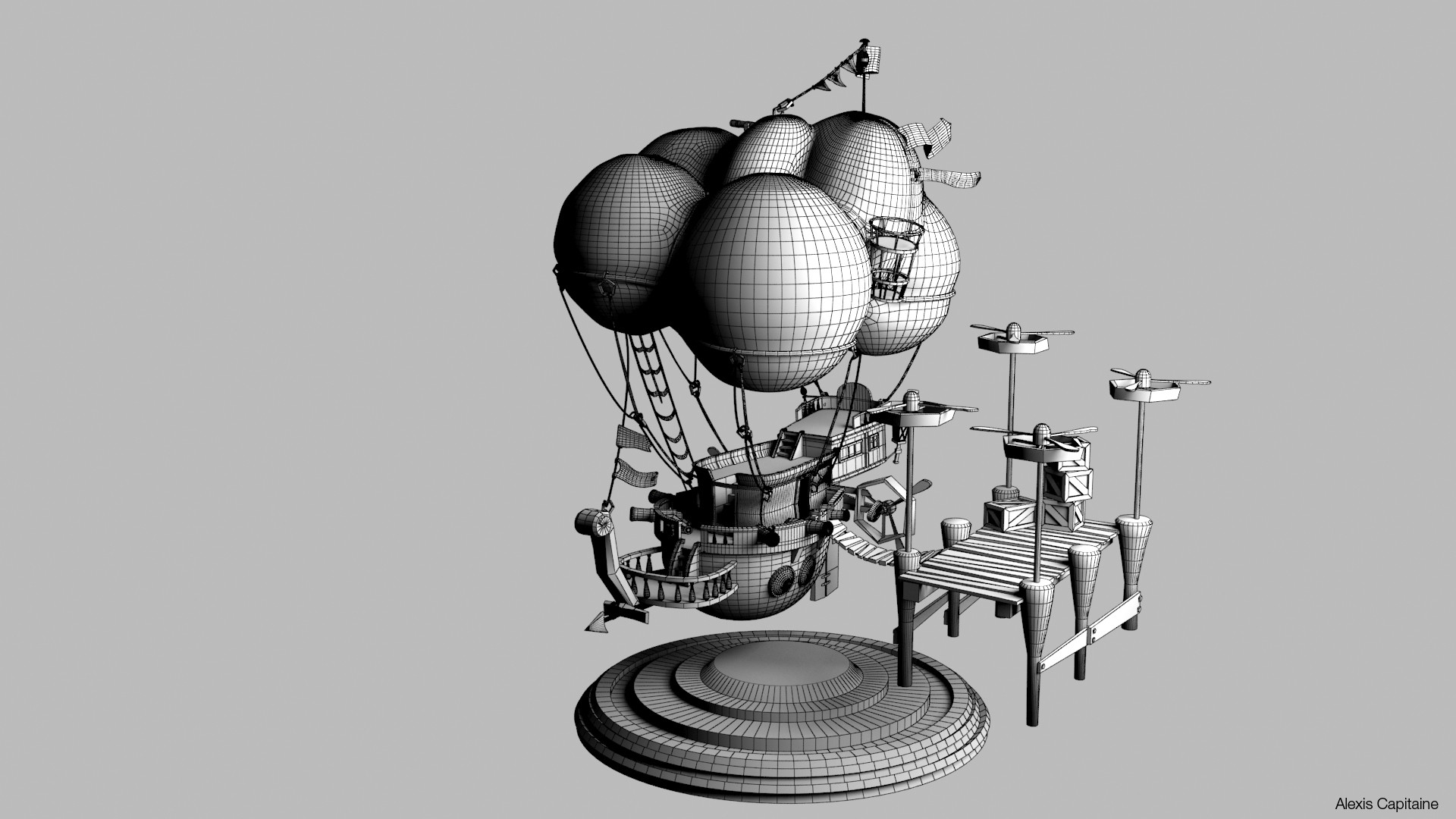 ArtStation - Balloon airship