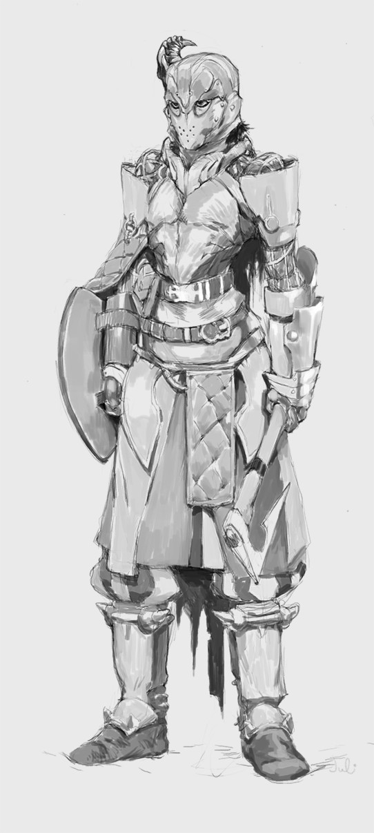 Jame in Ivory Armor Drawing  Clyde Caldwell Online
